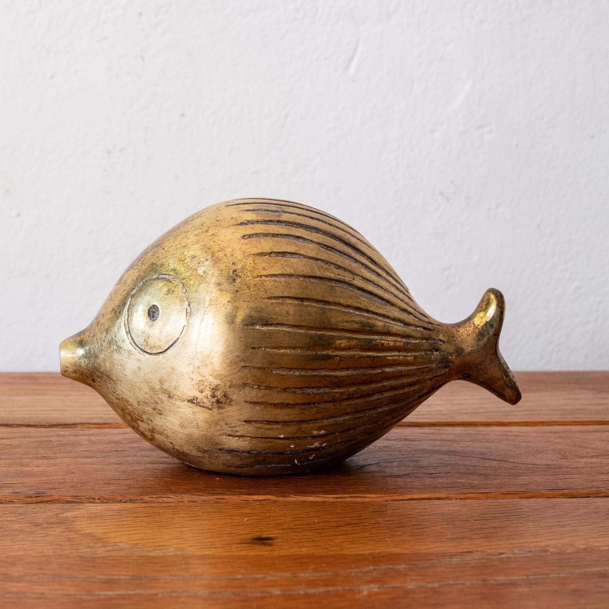 Brass Fish Bank by Ben Seibel for Jenfred-Ware 4