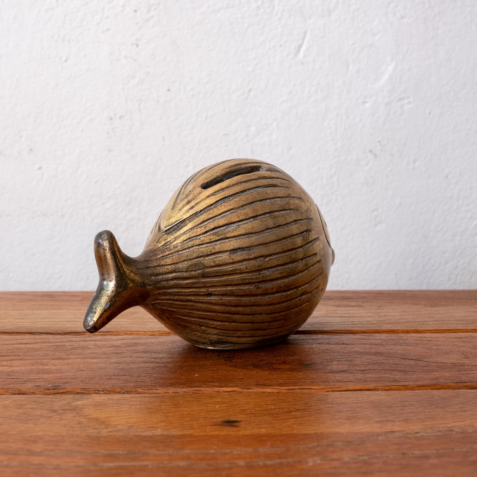 Brass Fish Bank by Ben Seibel for Jenfred-Ware 2