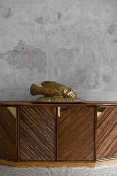 Brass Fish Serving Tray – Molto Editions, 1970s