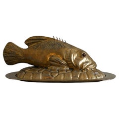 Brass Fish Serving Tray – Molto Editions, 1970s