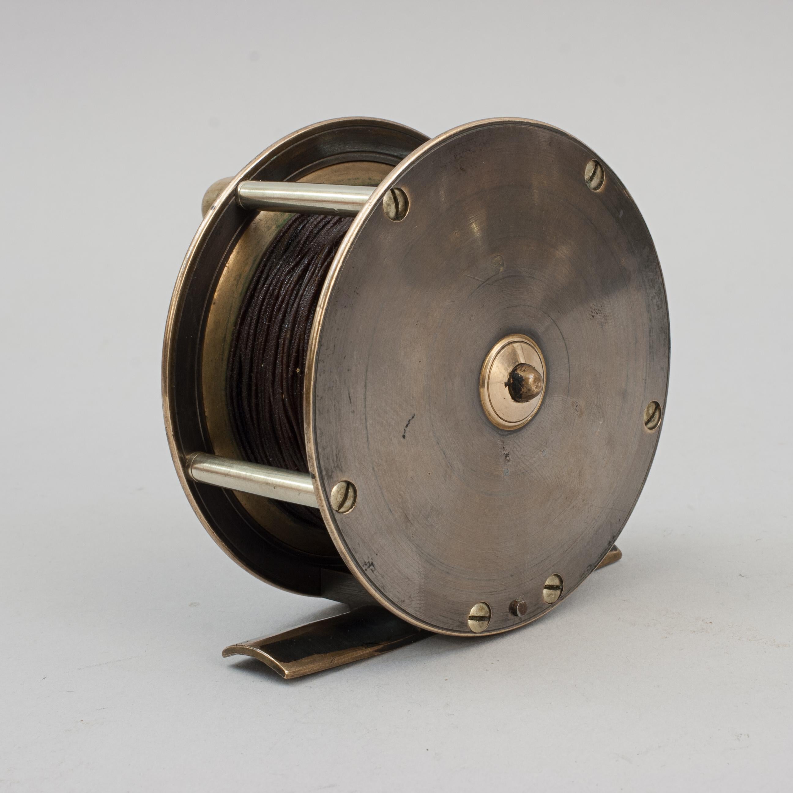 Early 20th Century Brass Fishing Reel by Pape of Newcastle