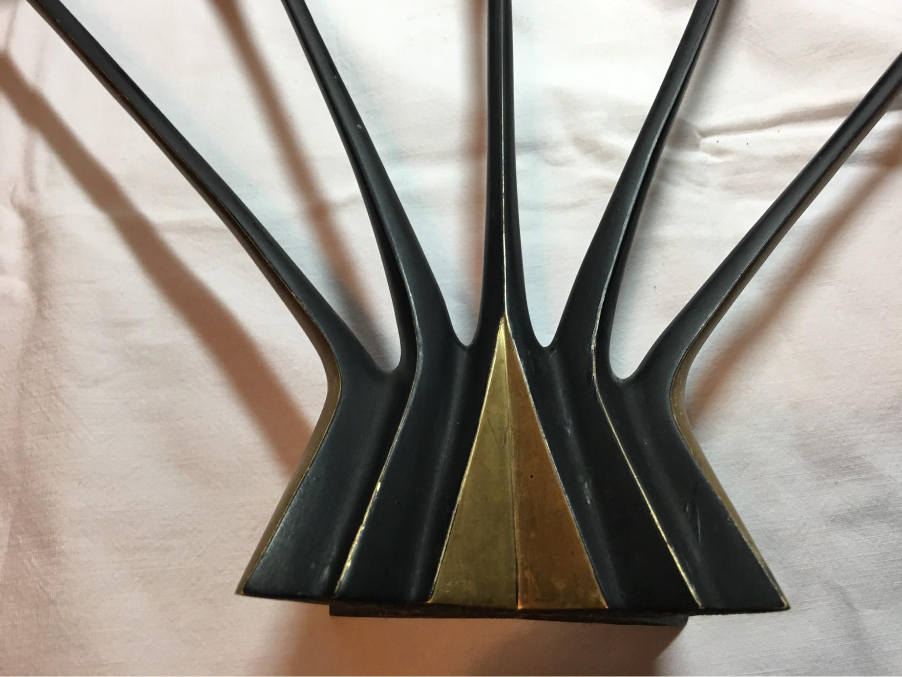 Brass Five-Armed Candleholder by Klaus Ullrich for Faber & Schumacher, 1950s For Sale 5