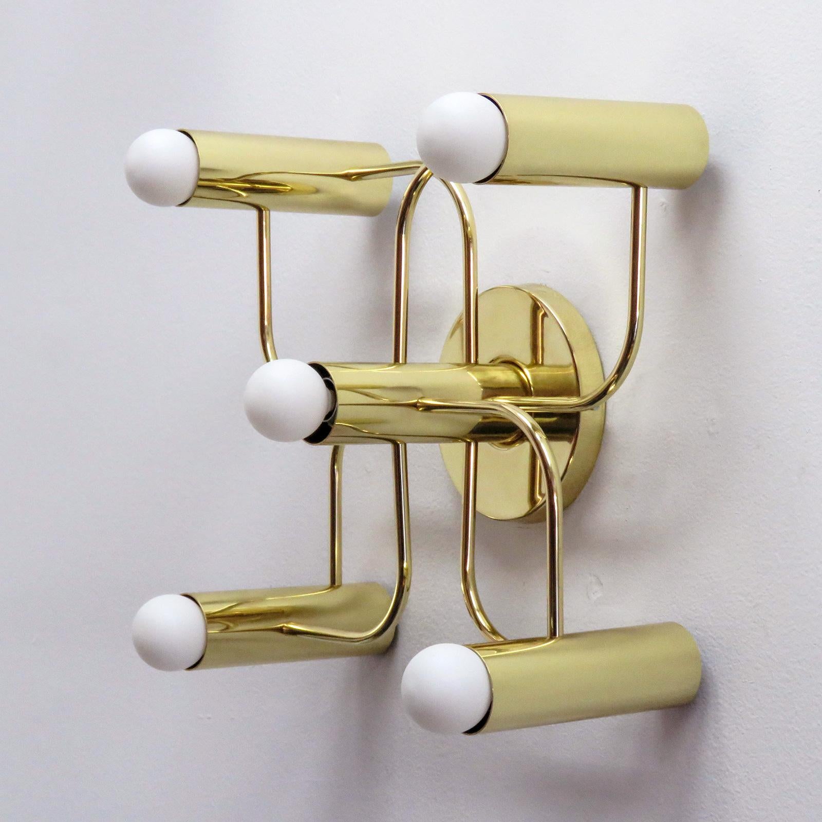 Allemand Lampes murales à cinq lumières par Leola, 1970 en vente