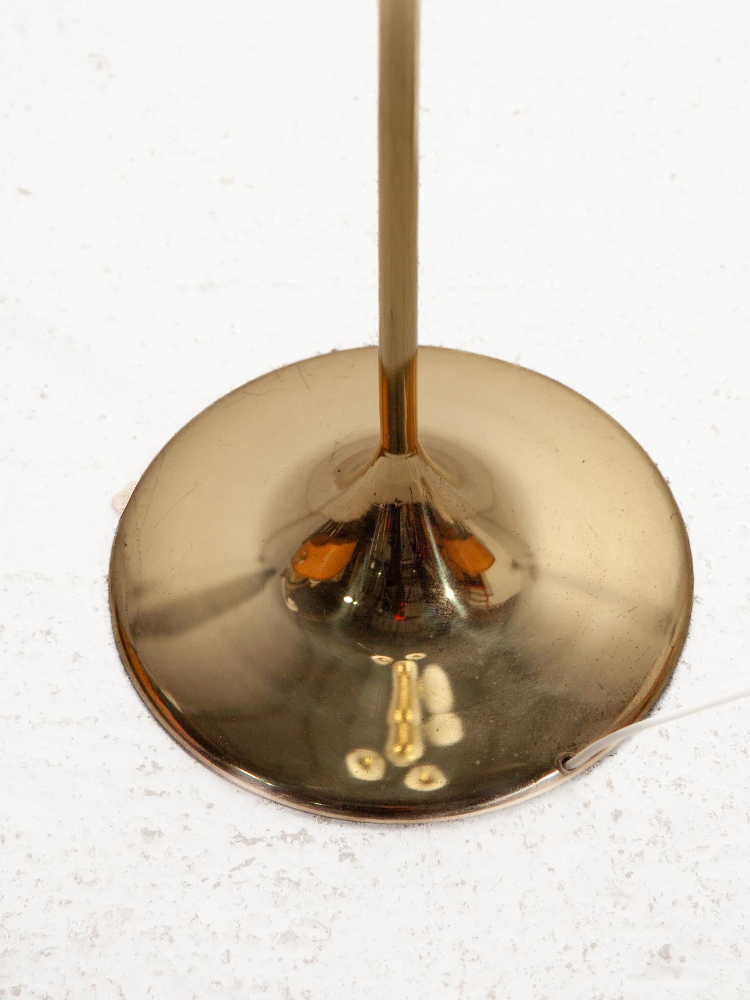 Brass Five Opal Globe Floor Lamp, 1970s, Germany For Sale 4