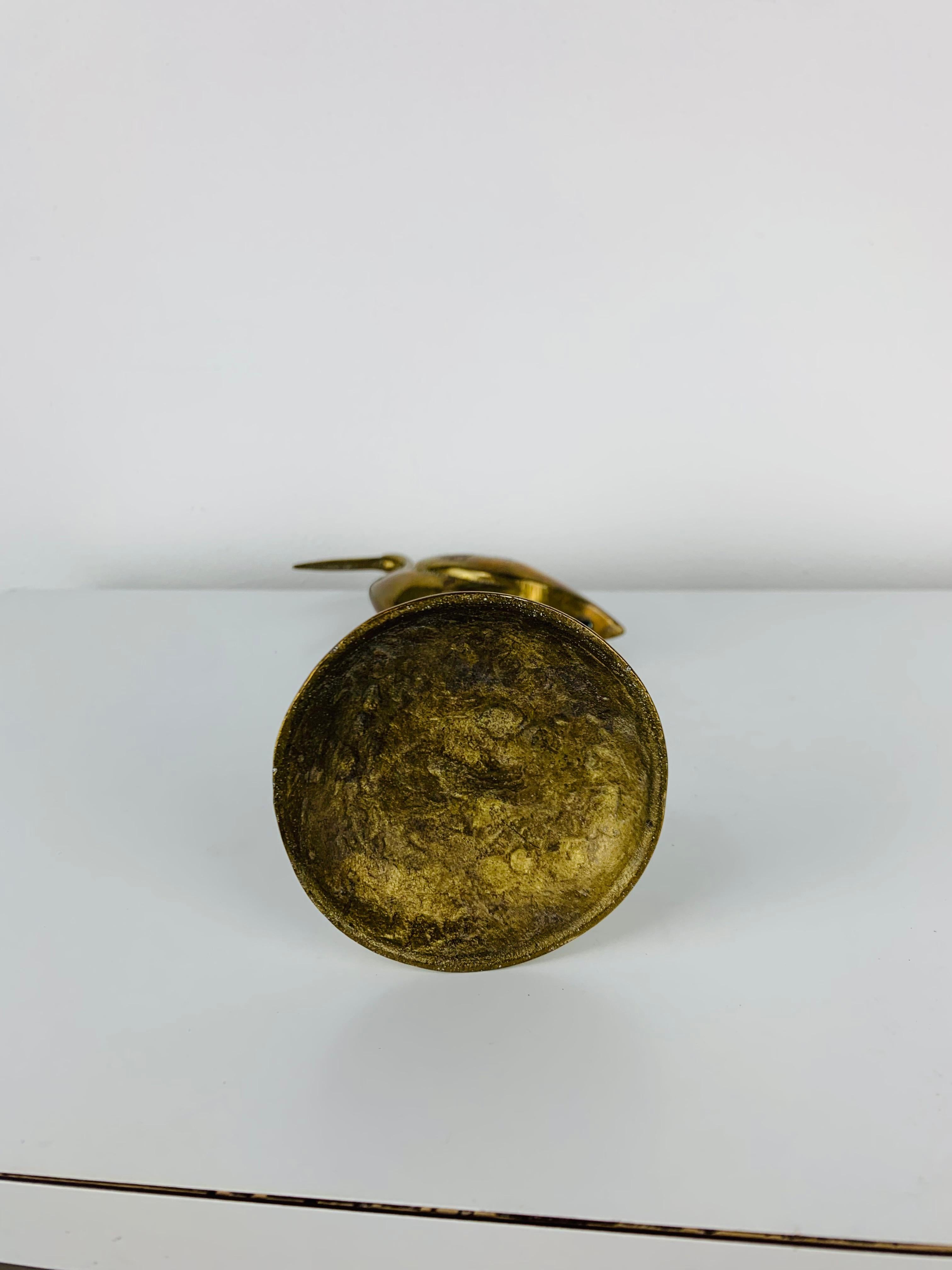 Scultura di fenicottero in ottone, anni '70 in vendita 2