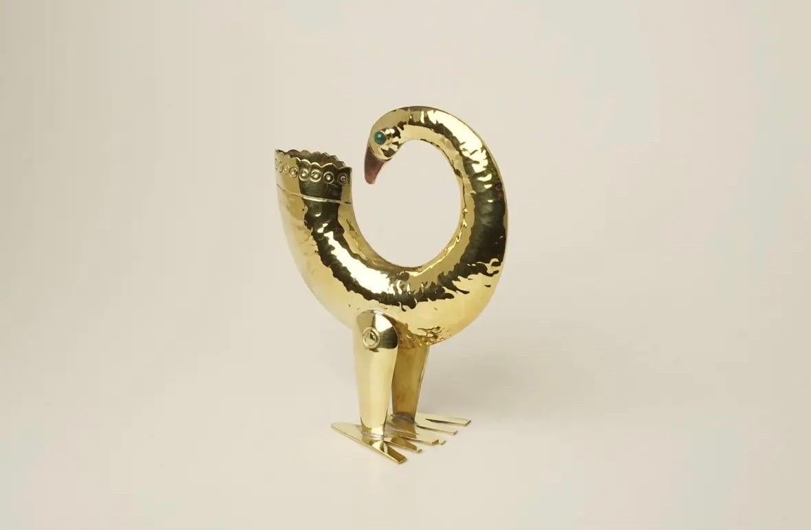 Flamingo-Skulpturen aus Messing von Joaquin Tinta, 3er-Set (Ecuadorianisch) im Angebot