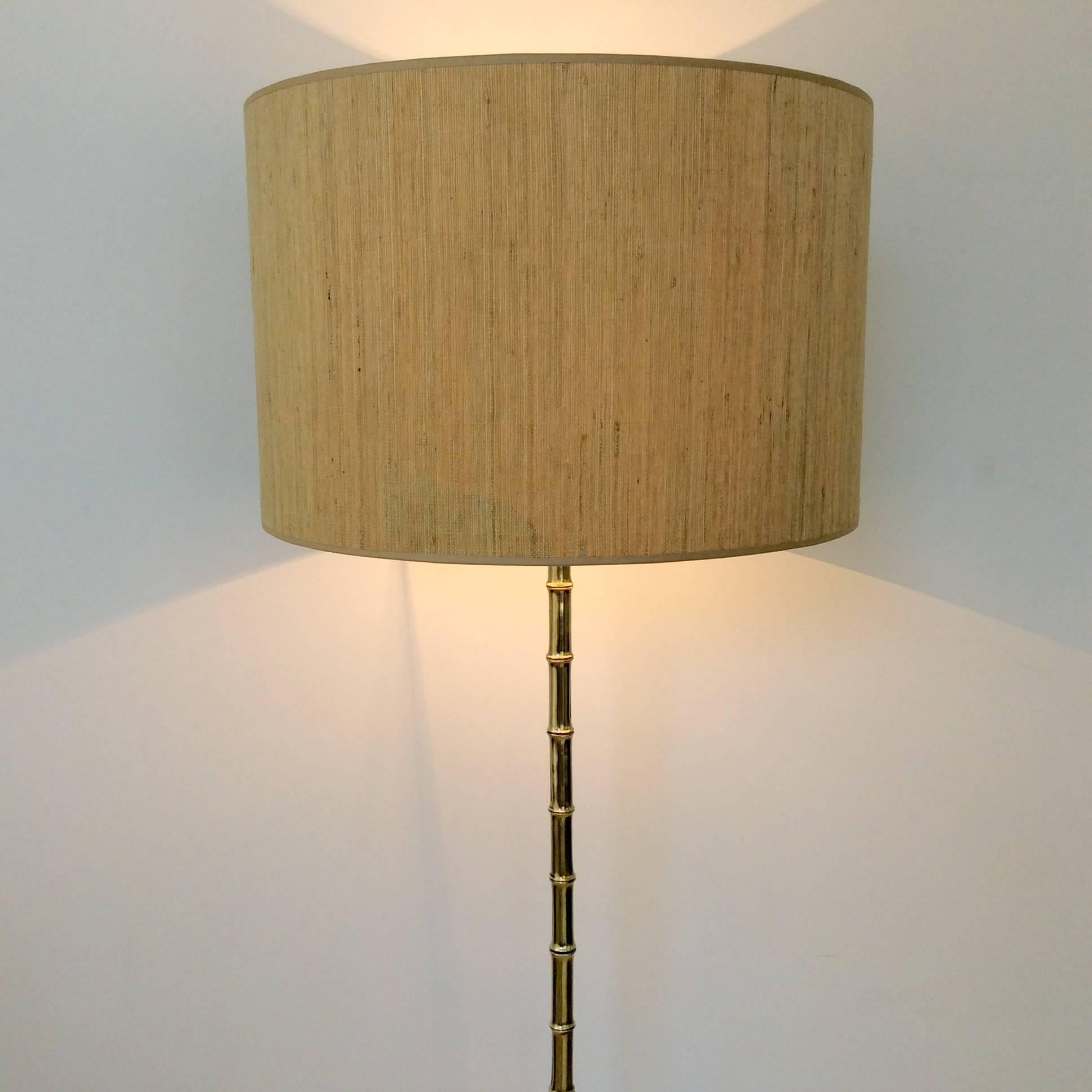 Mid-Century Modern Brass Floor Lamp, circa 1960, France