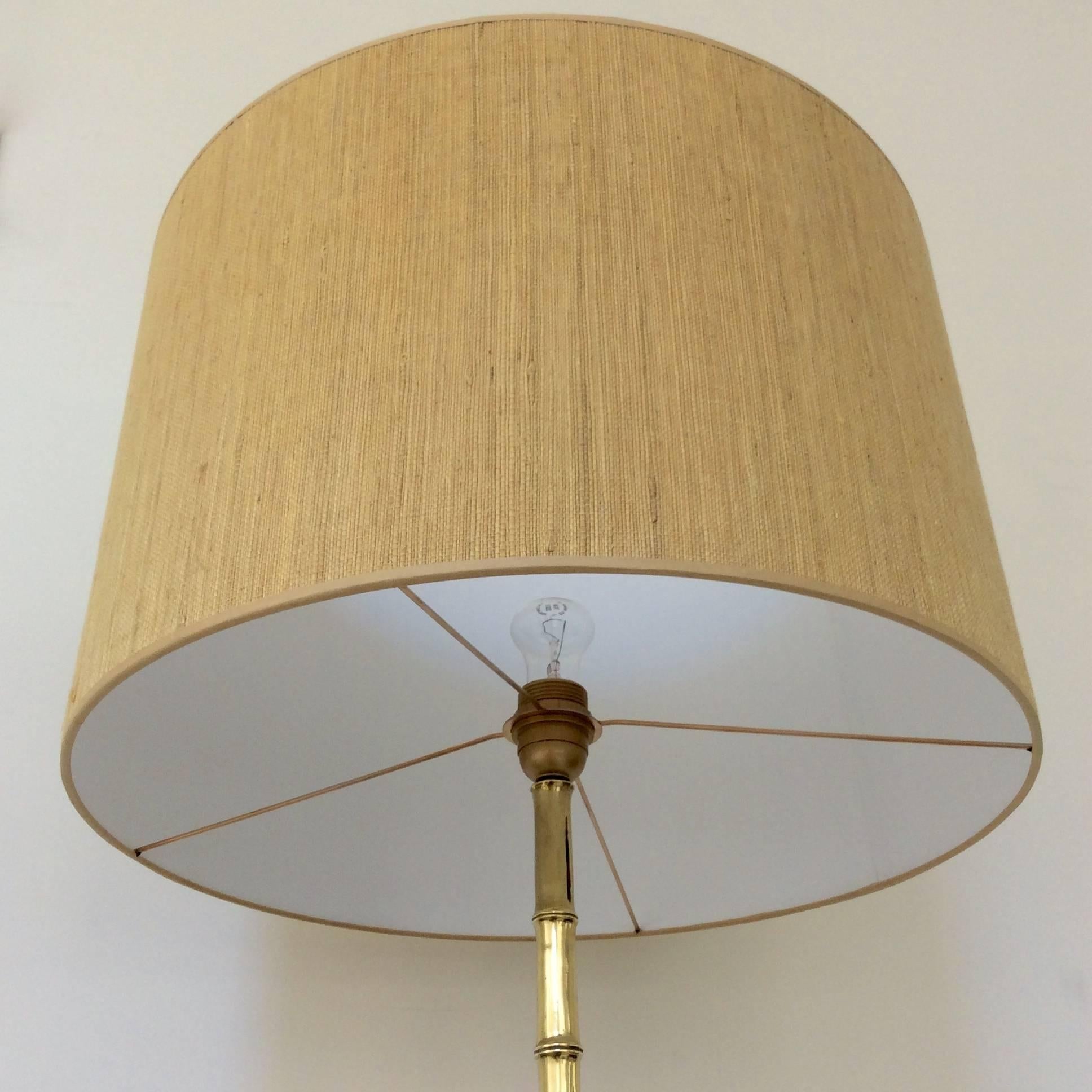 Brass Floor Lamp, circa 1960, France In Good Condition In Brussels, BE