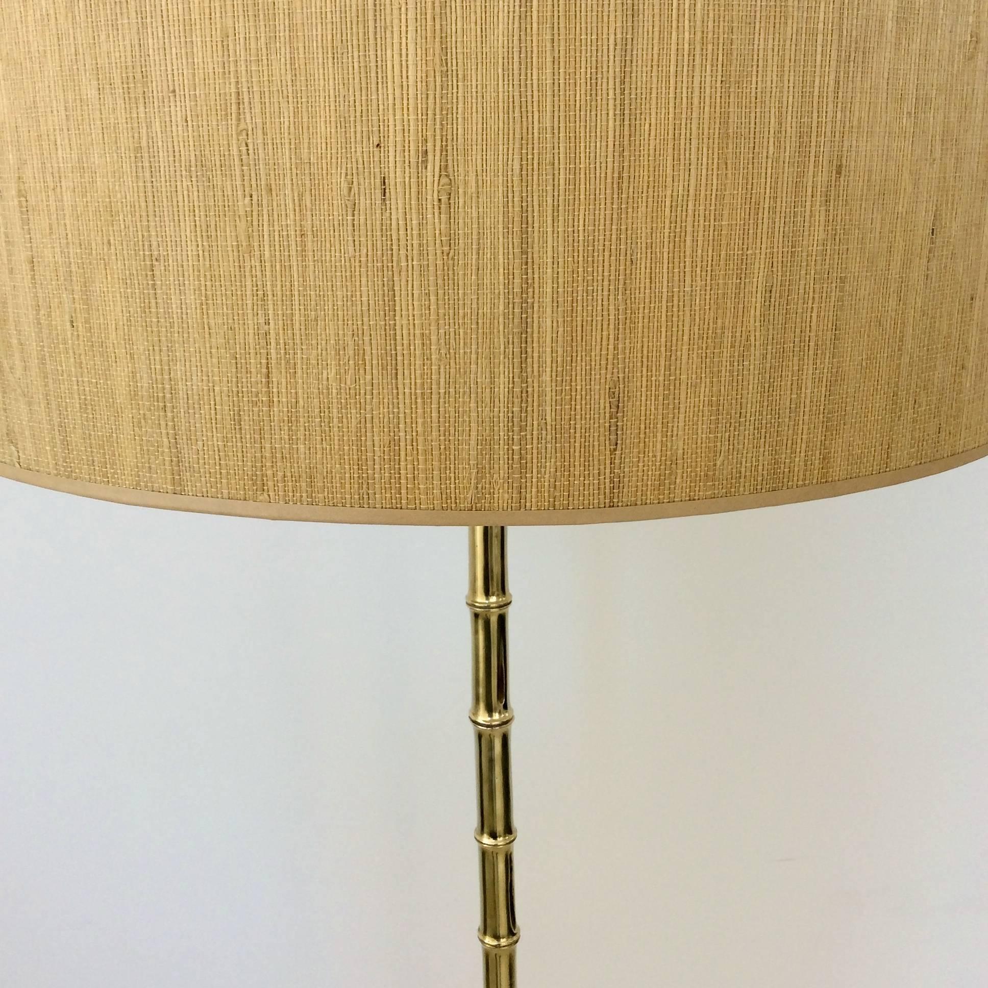 Brass Floor Lamp, circa 1960, France 2