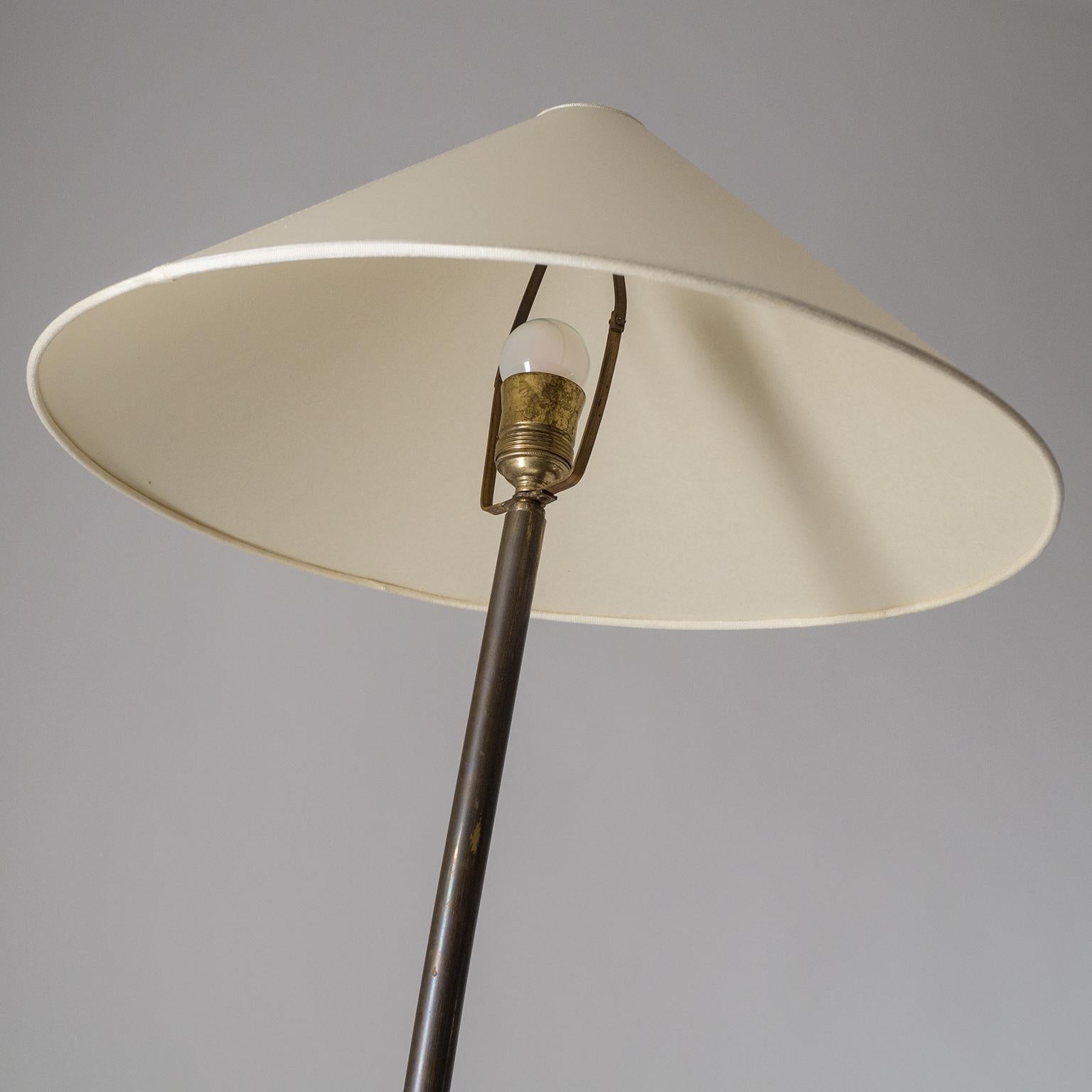 Brass Floor Lamp, 1950s 3