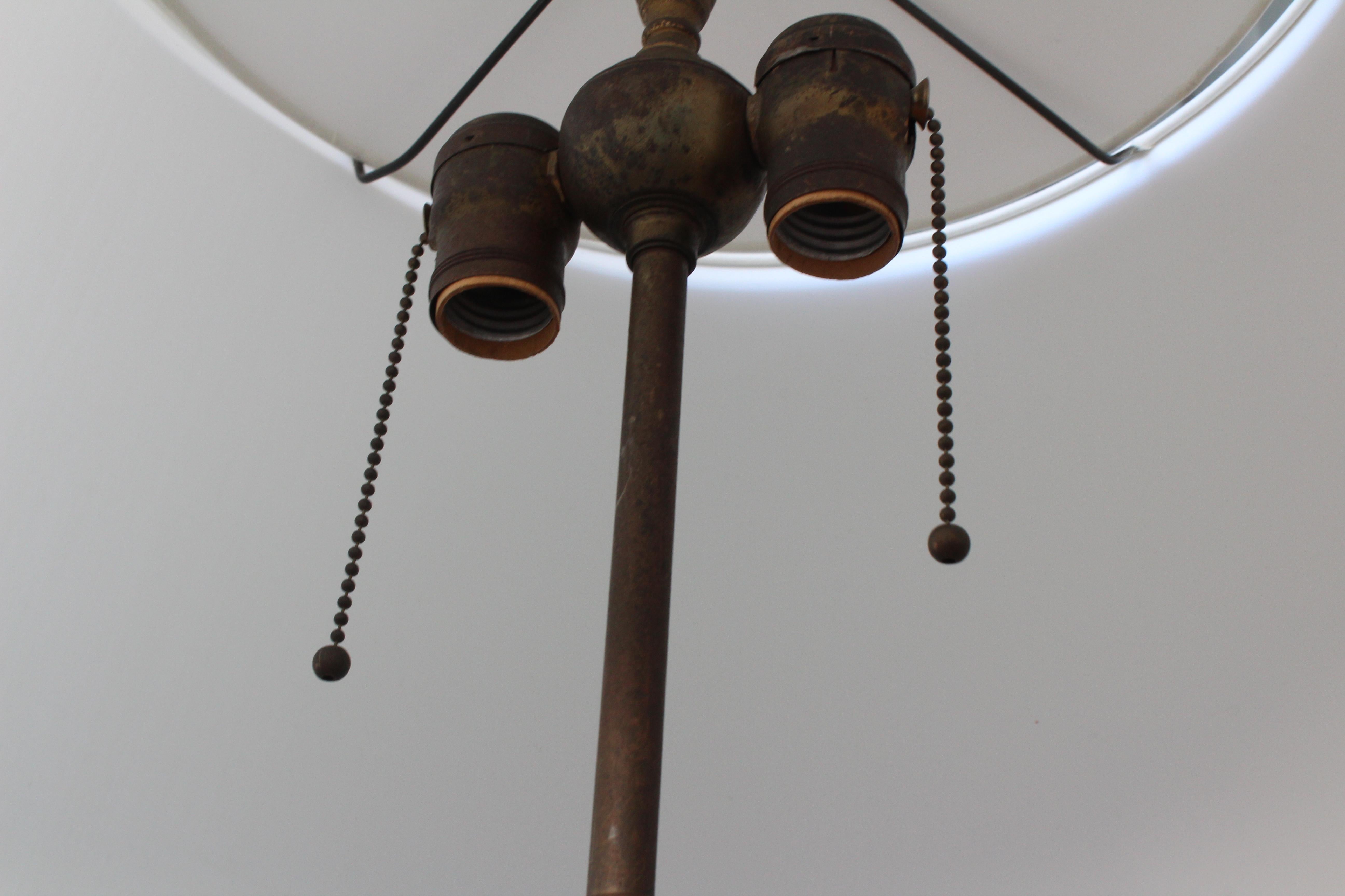 Brass Floor Lamp, 1950s, France 1