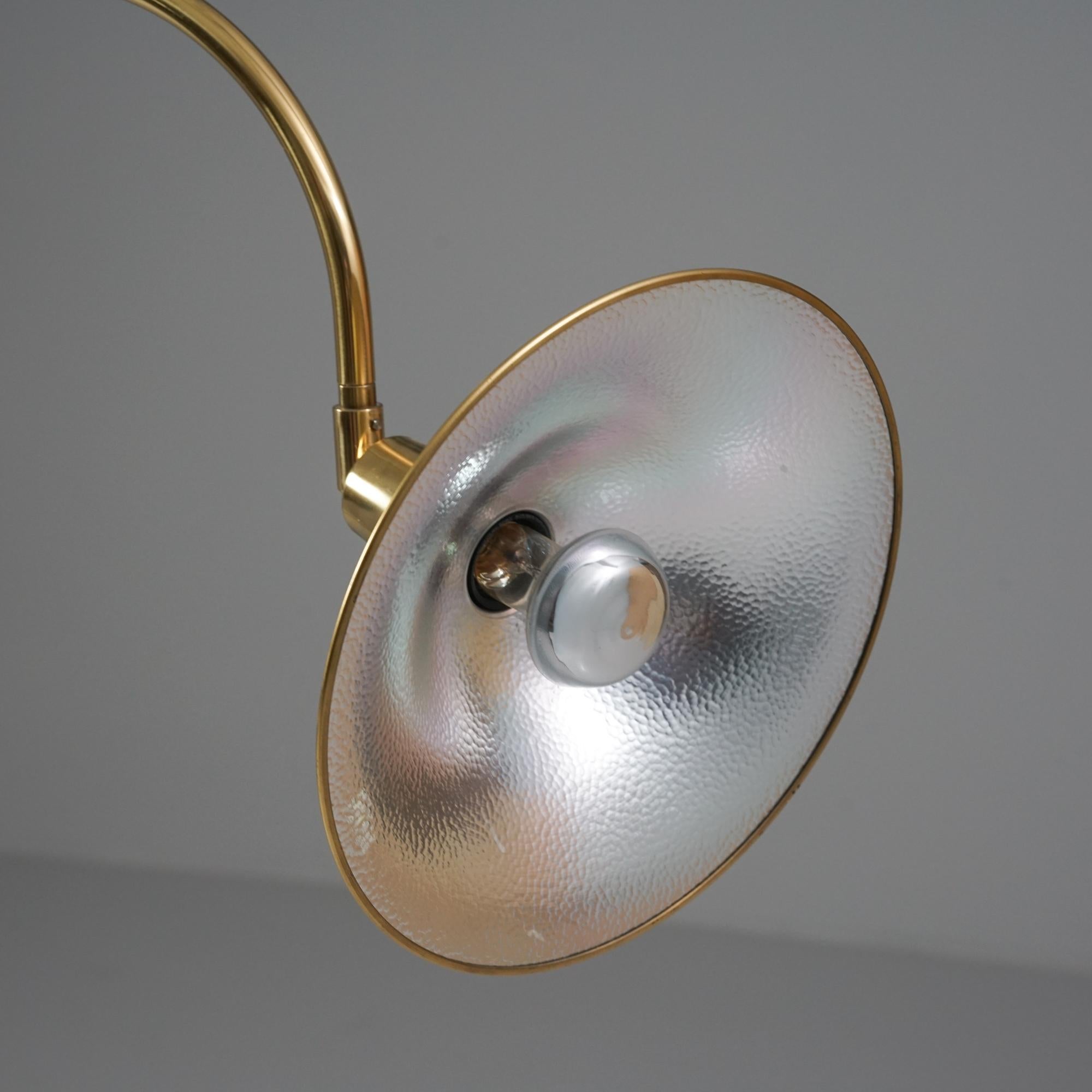 Brass Floor Lamp, Börje Claes, Norlett Elit, Late 20th Century In Good Condition For Sale In Helsinki, Uusimaa