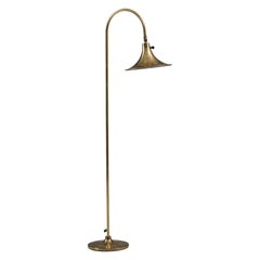 Brass Floor Lamp, Börje Claes, Norlett Elit, Late 20th Century