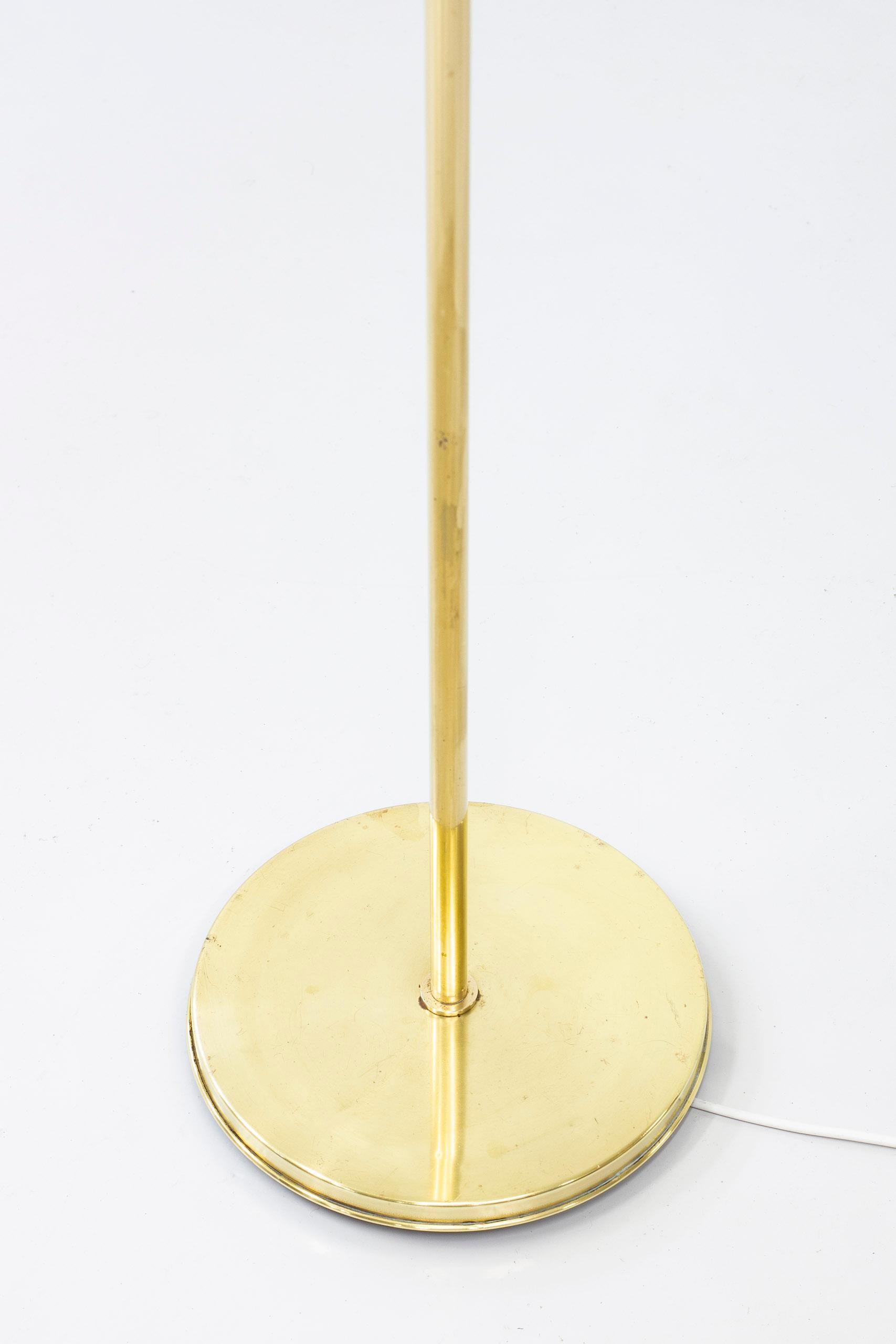 Brass Floor Lamp by Alf Svensson for Bergboms, Sweden, 1940s 3