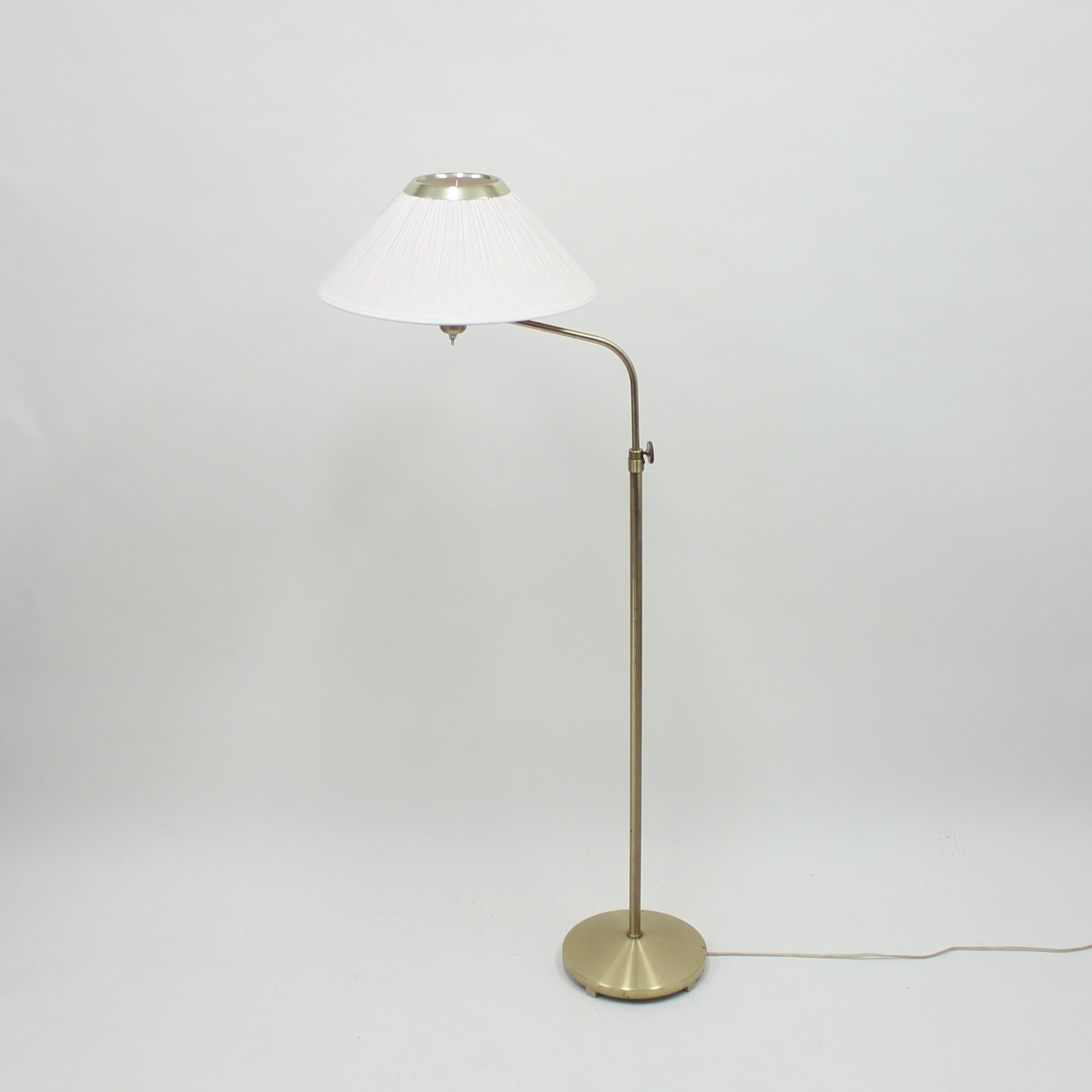19th Century Brass Floor Lamp by ASEA, Attributed to Hans Bergström, 1950s