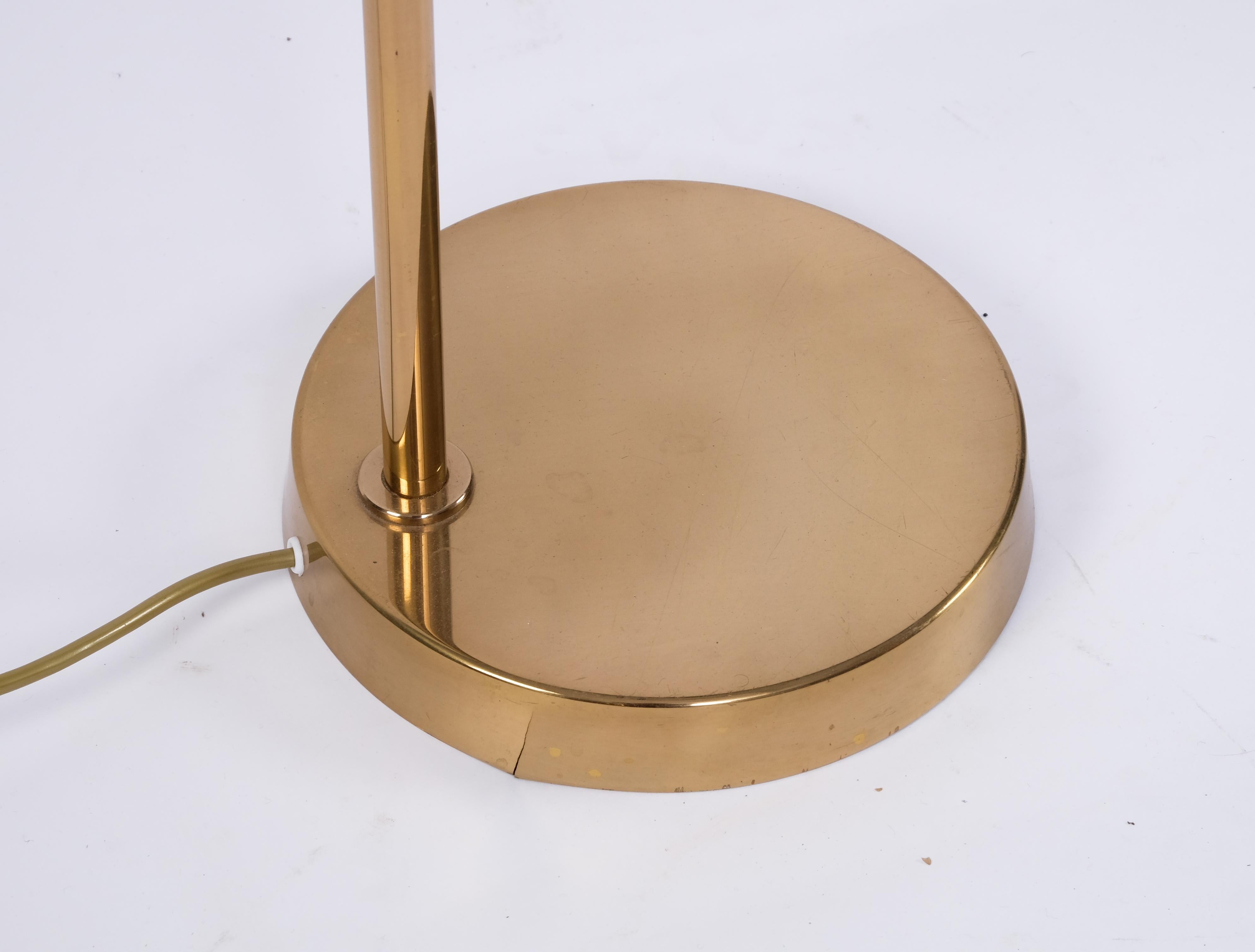 Brass Floor Lamp by Bergboms Model G-118, 1970s For Sale 1