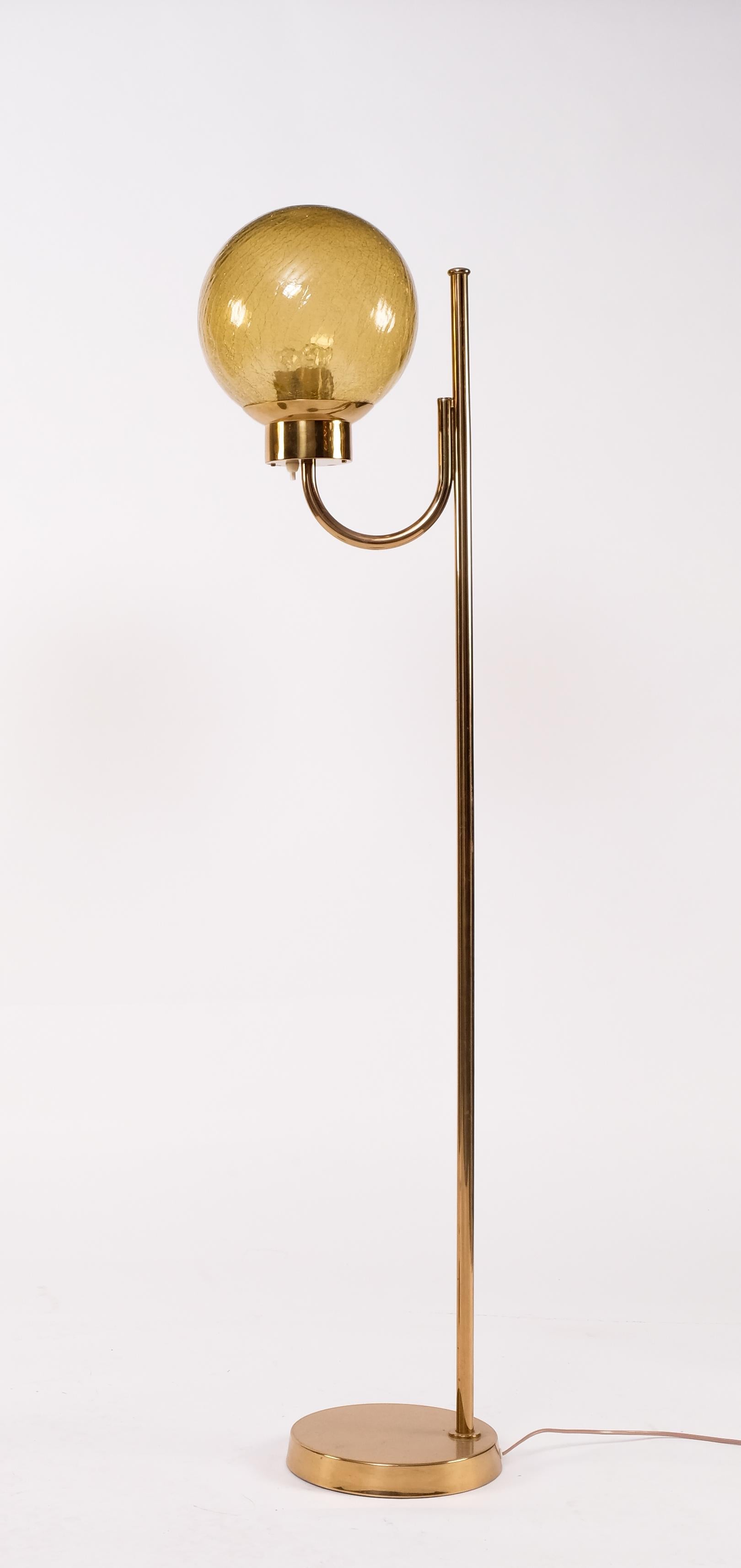 Brass Floor Lamp by Bergboms Model G-118, 1970s For Sale 2