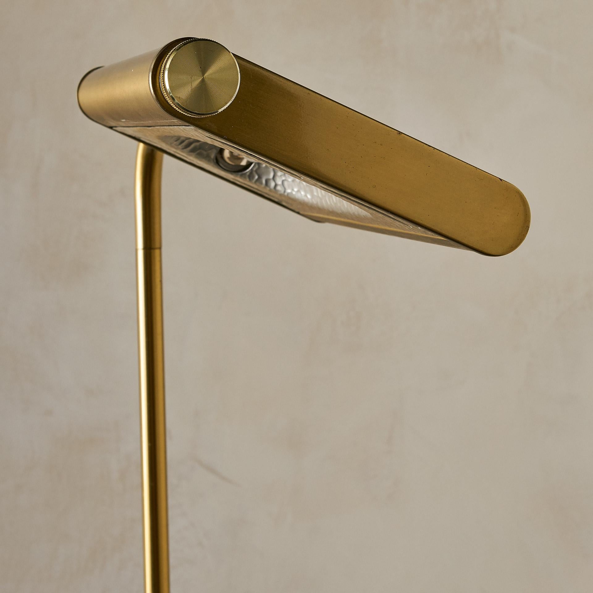 Mid-Century Modern Brass Floor Lamp by Egoluce