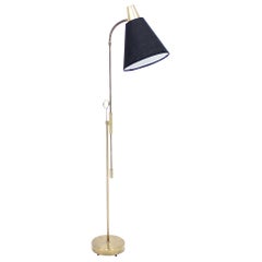 Brass Floor Lamp by Falkenbergs Belysning, 1950s