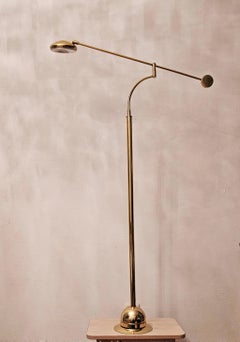 Brass Floor Lamp by Fischer Leuchten, West Germany 1970s