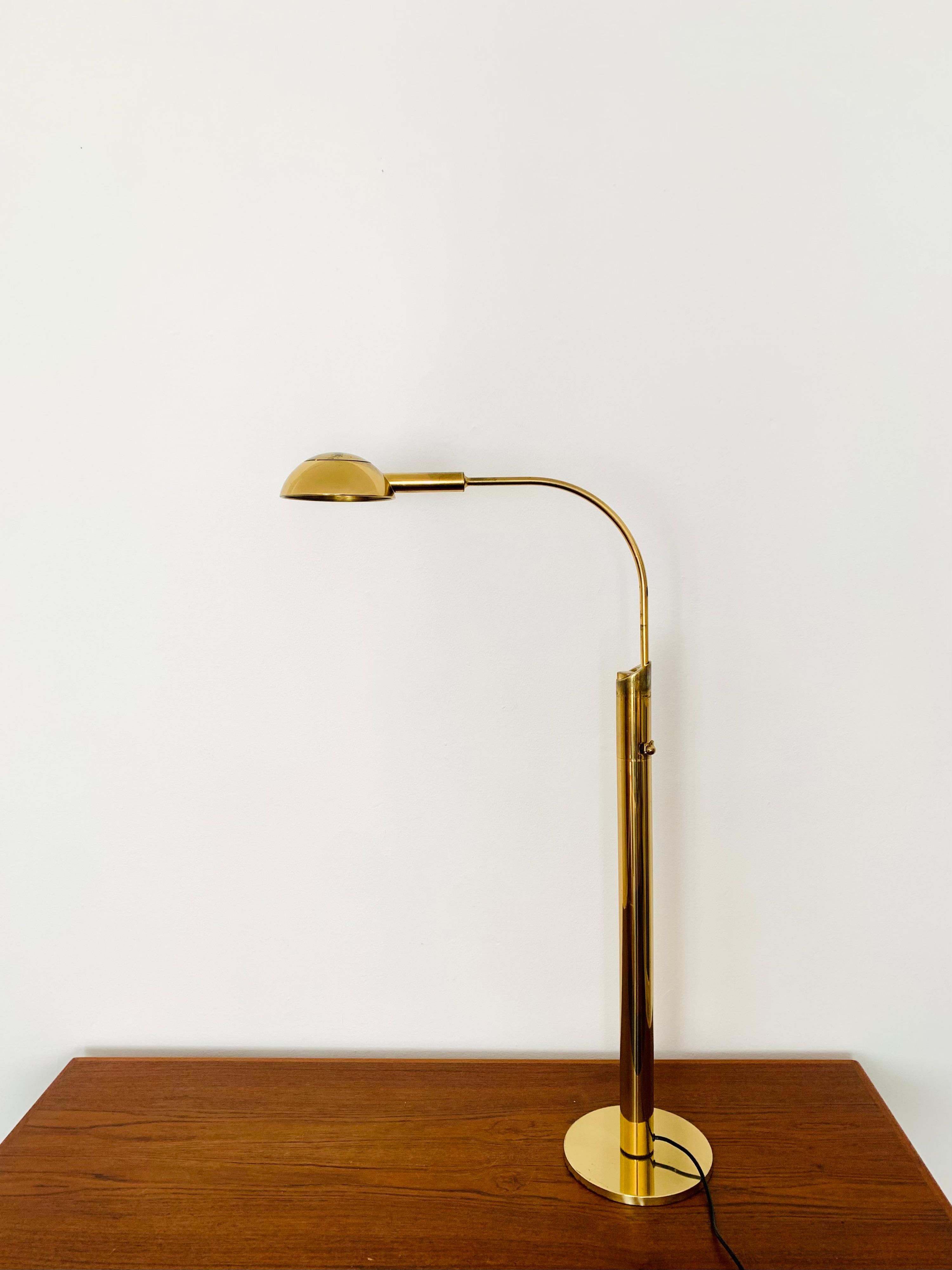 Mid-Century Modern Brass Floor Lamp by Florian Schulz