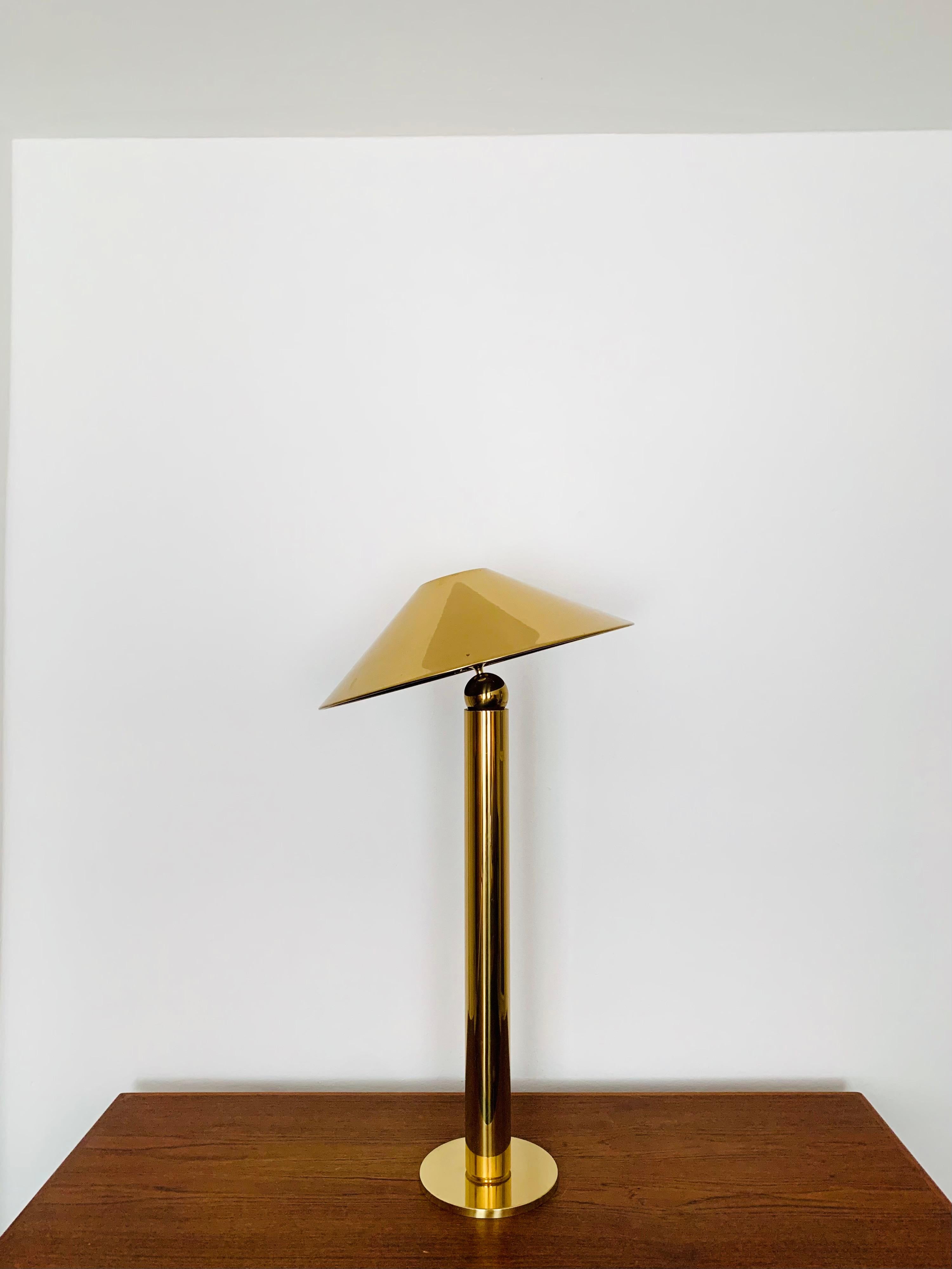 German Brass Floor Lamp by Florian Schulz For Sale