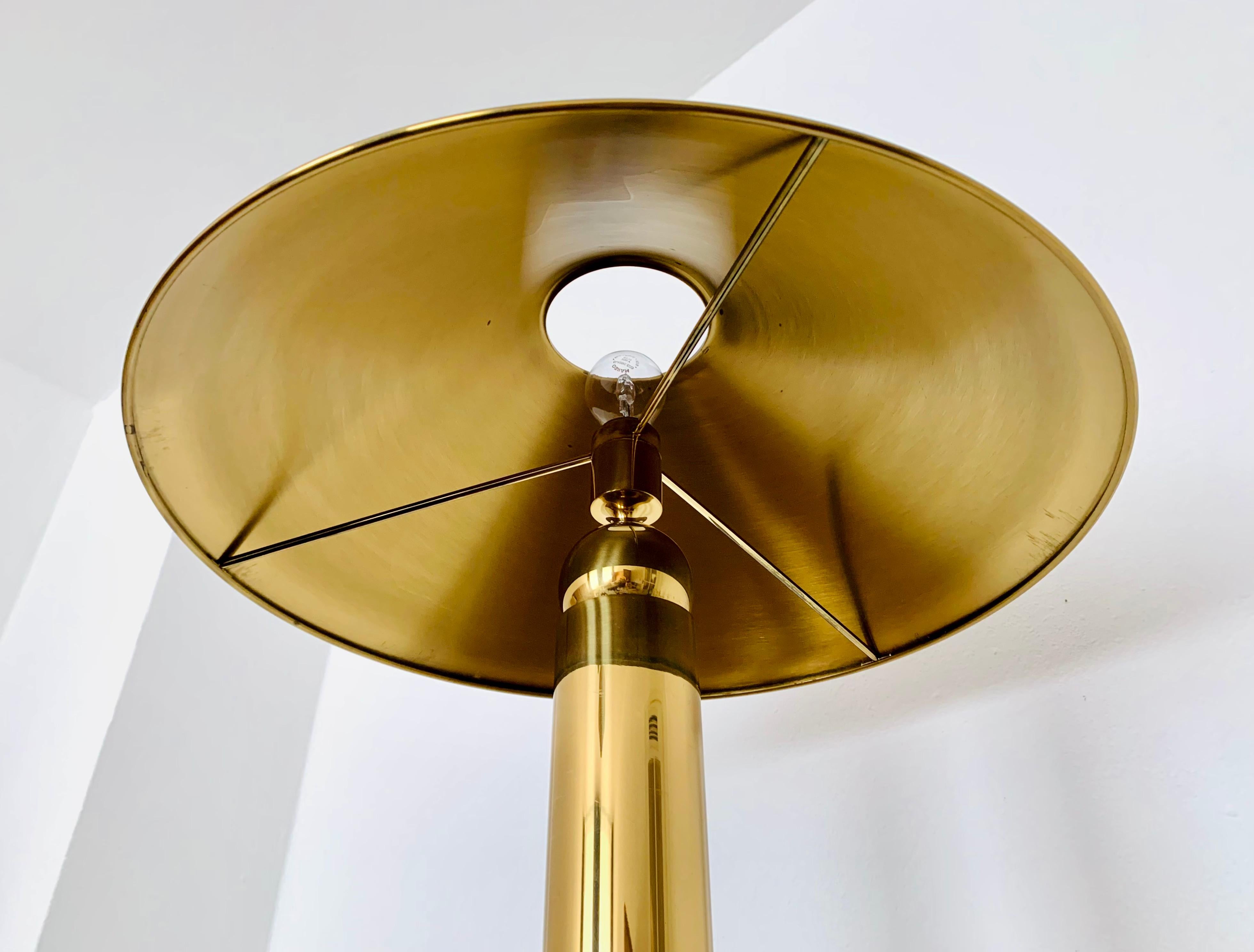 Late 20th Century Brass Floor Lamp by Florian Schulz For Sale