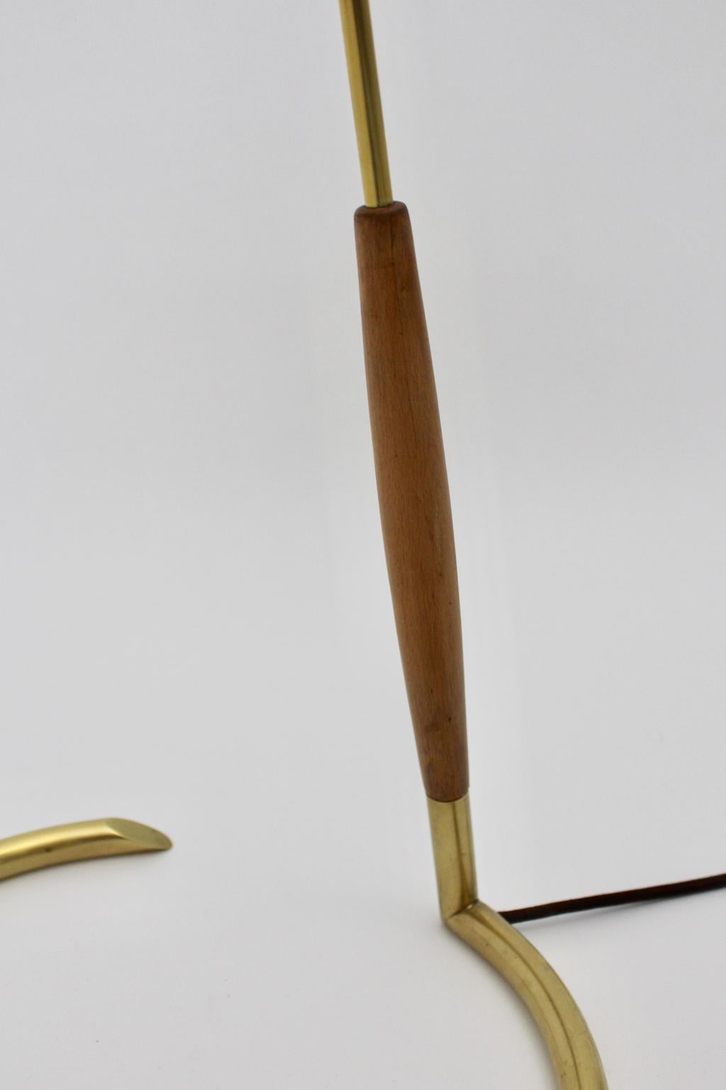 Brass Vintage Floor Lamp attributed to Guiseppe Ostuni, Italy, circa 1940 For Sale 11