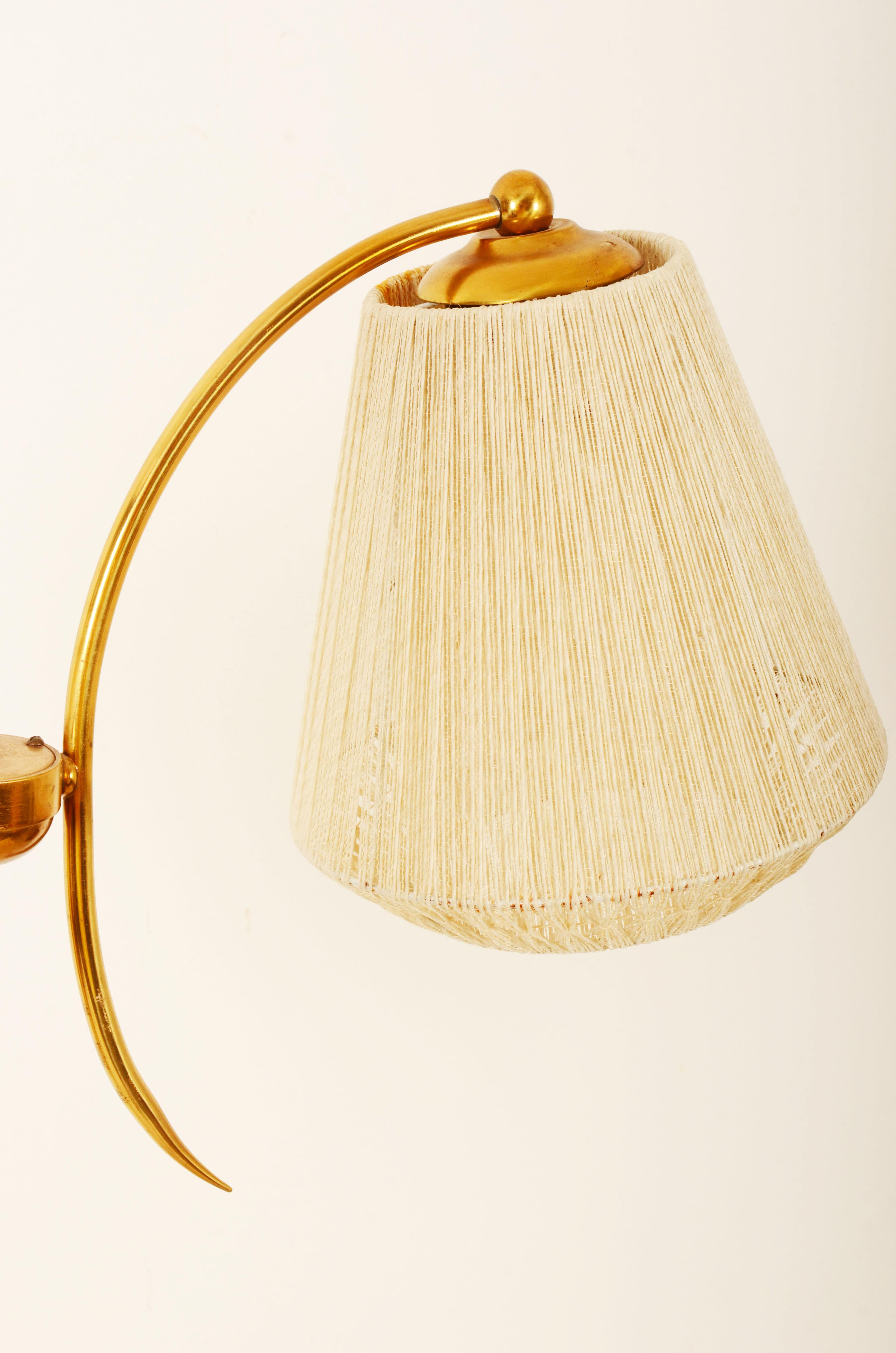 Scandinavian Modern Brass Floor Lamp by Gunnar Ander for Ystad Metall For Sale