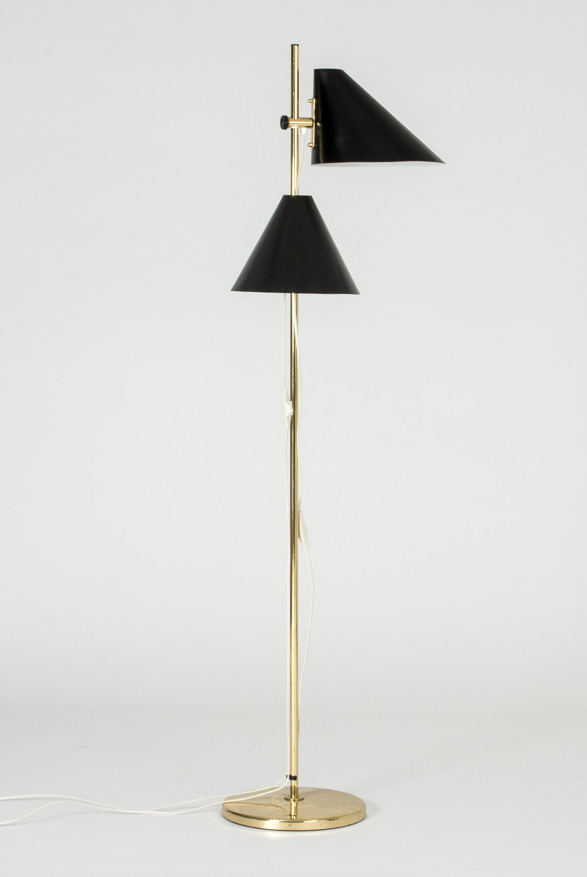 Swedish Brass Floor Lamp by Hans-Agne Jakobsson