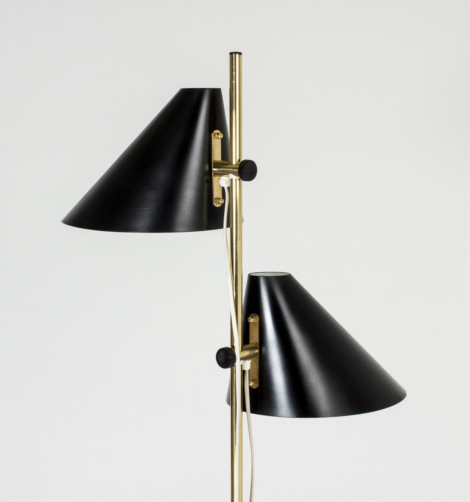 Mid-20th Century Brass Floor Lamp by Hans-Agne Jakobsson