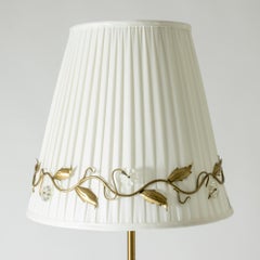 Brass Floor Lamp by Hans Bergström, Ateljé Lyktan, Sweden, 1940s