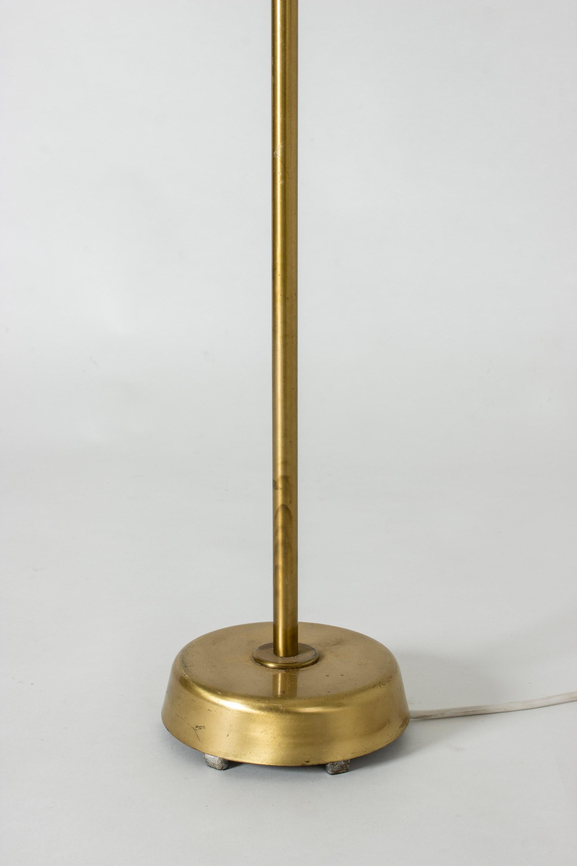 Mid-20th Century Brass Floor Lamp by Hans Bergström