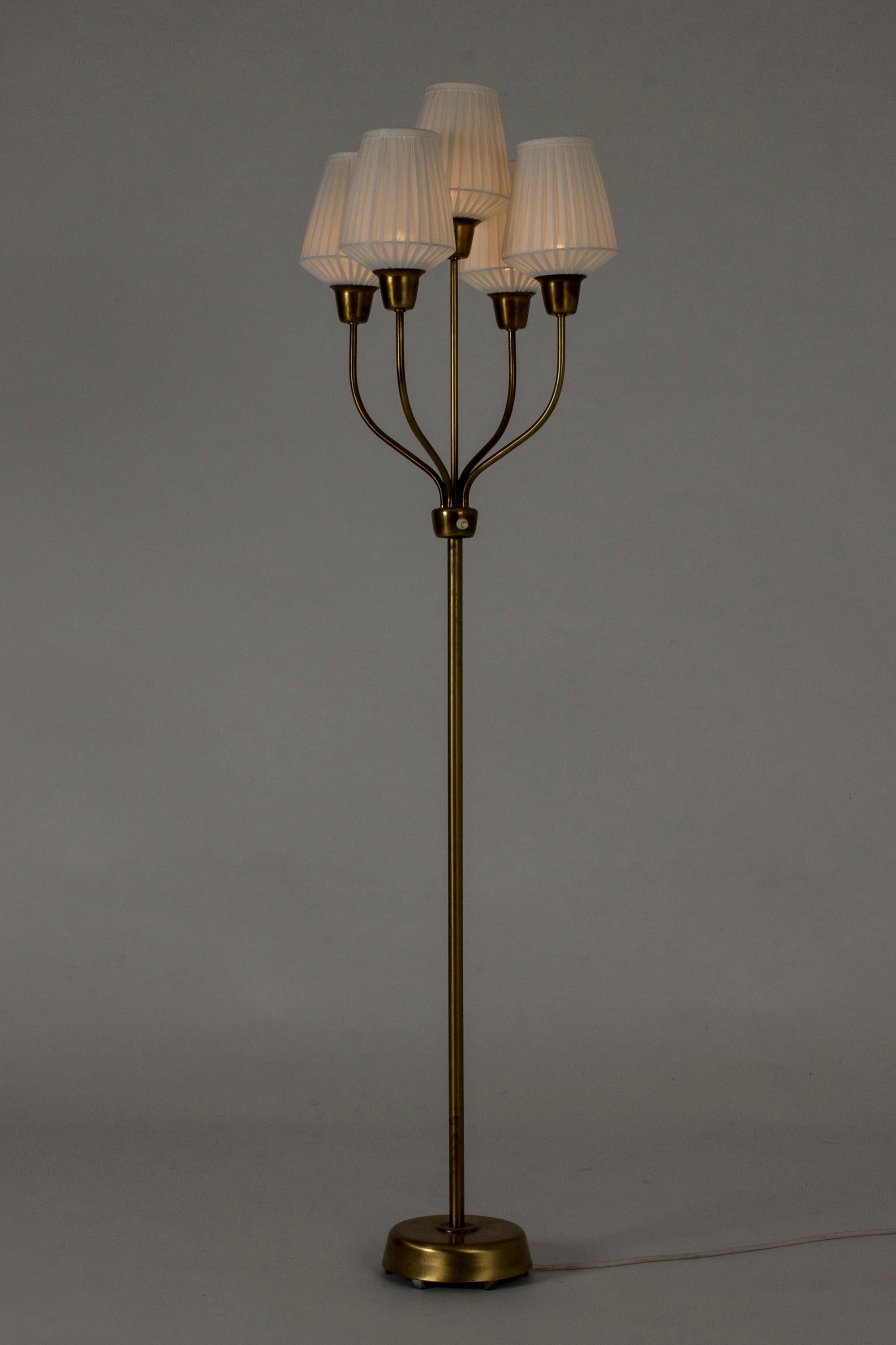 Brass Floor Lamp by Hans Bergström 1