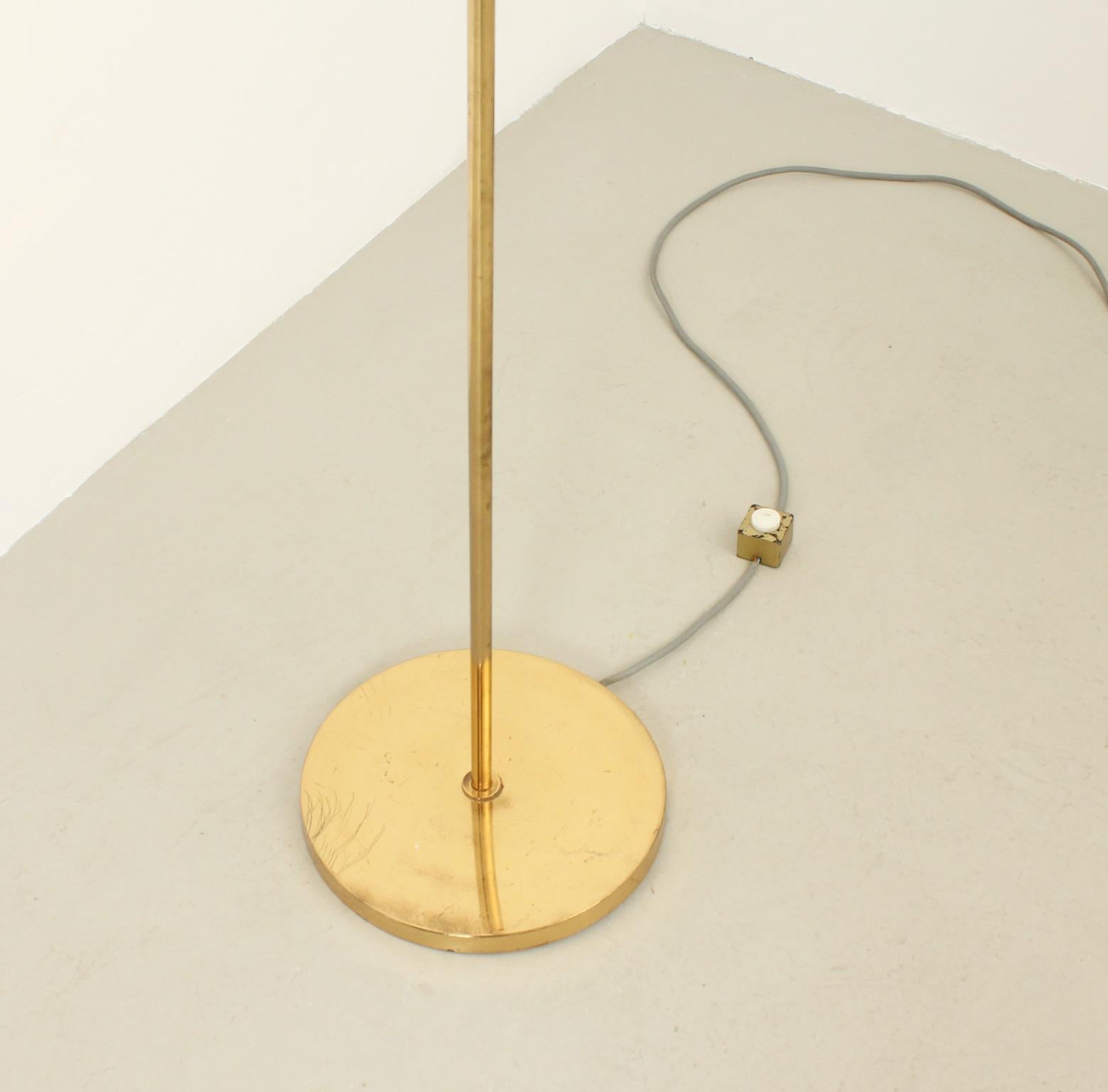 Brass Floor Lamp by Hustadt Leuchten, Germany, 1970's For Sale 3