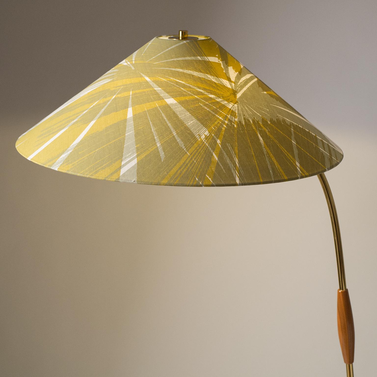 Brass Floor Lamp by J.T. Kalmar, circa 1950 4