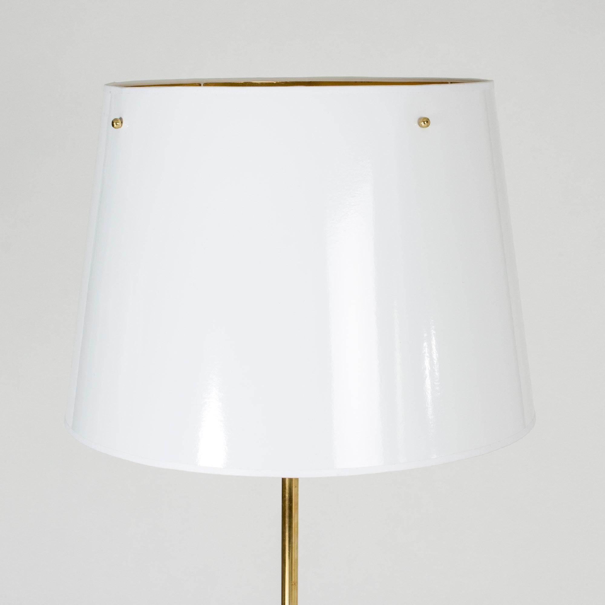 Scandinavian Modern Brass Floor Lamp by Josef Frank