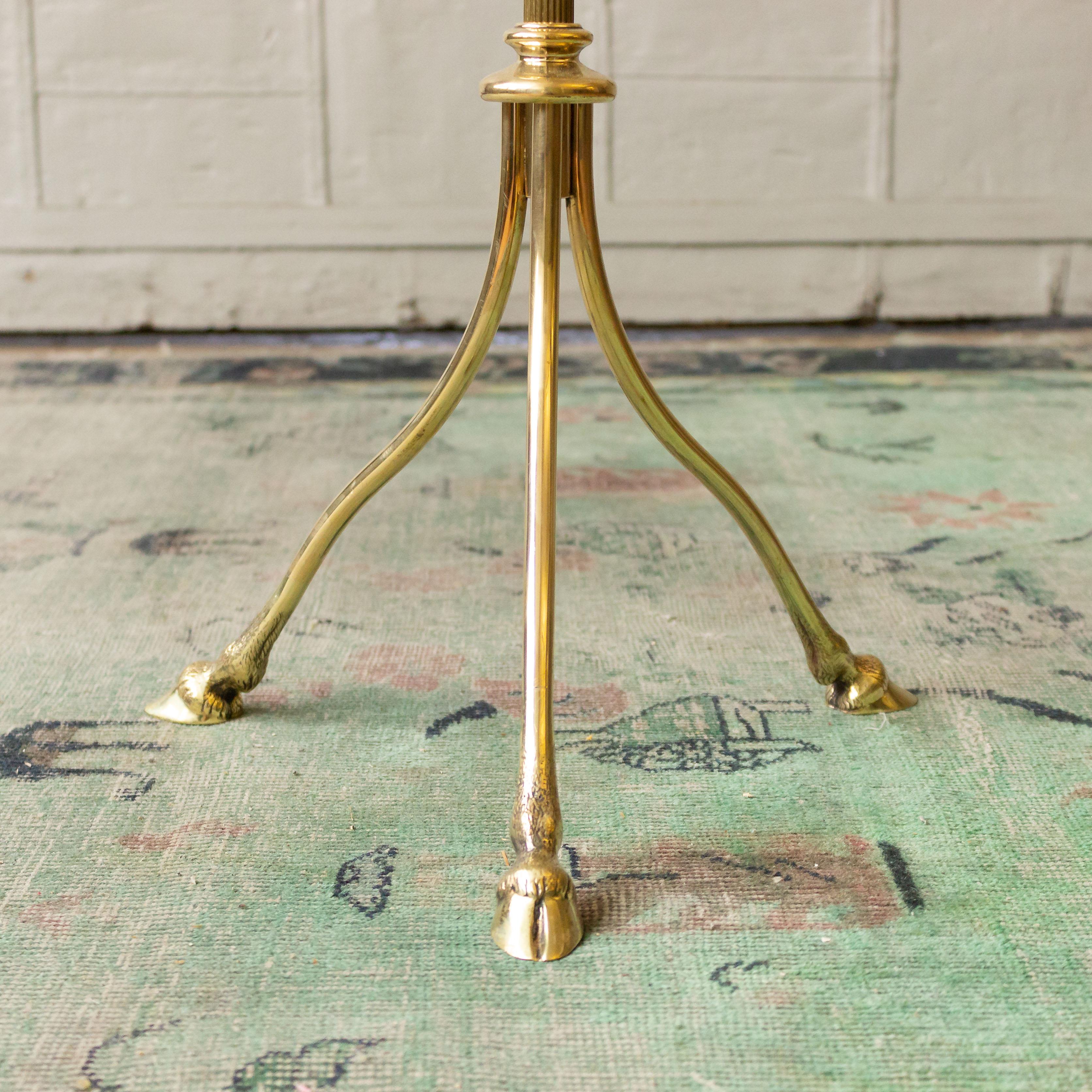 French Brass Floor Lamp by Maison Jansen