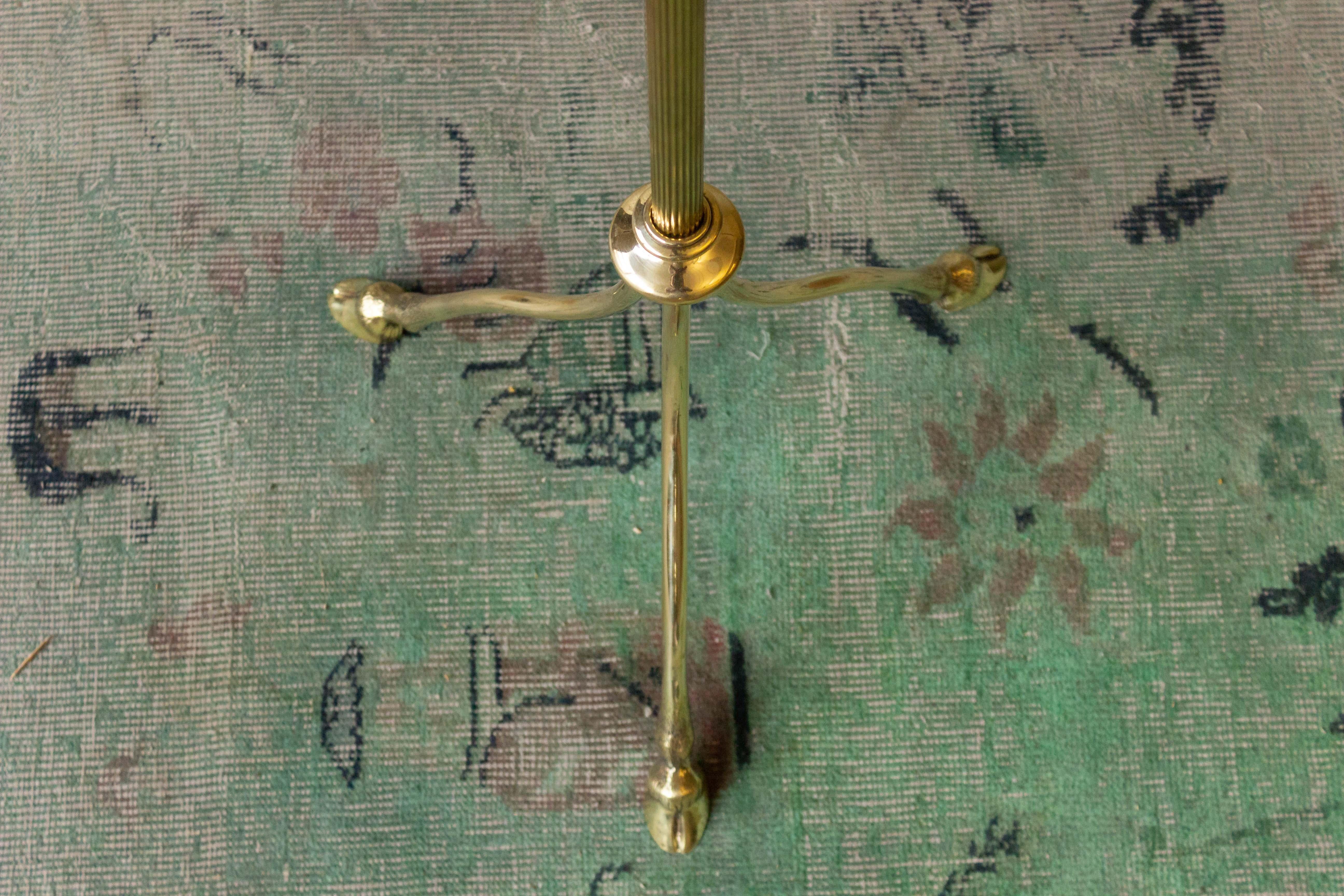 Brass Floor Lamp by Maison Jansen In Good Condition In Buchanan, NY