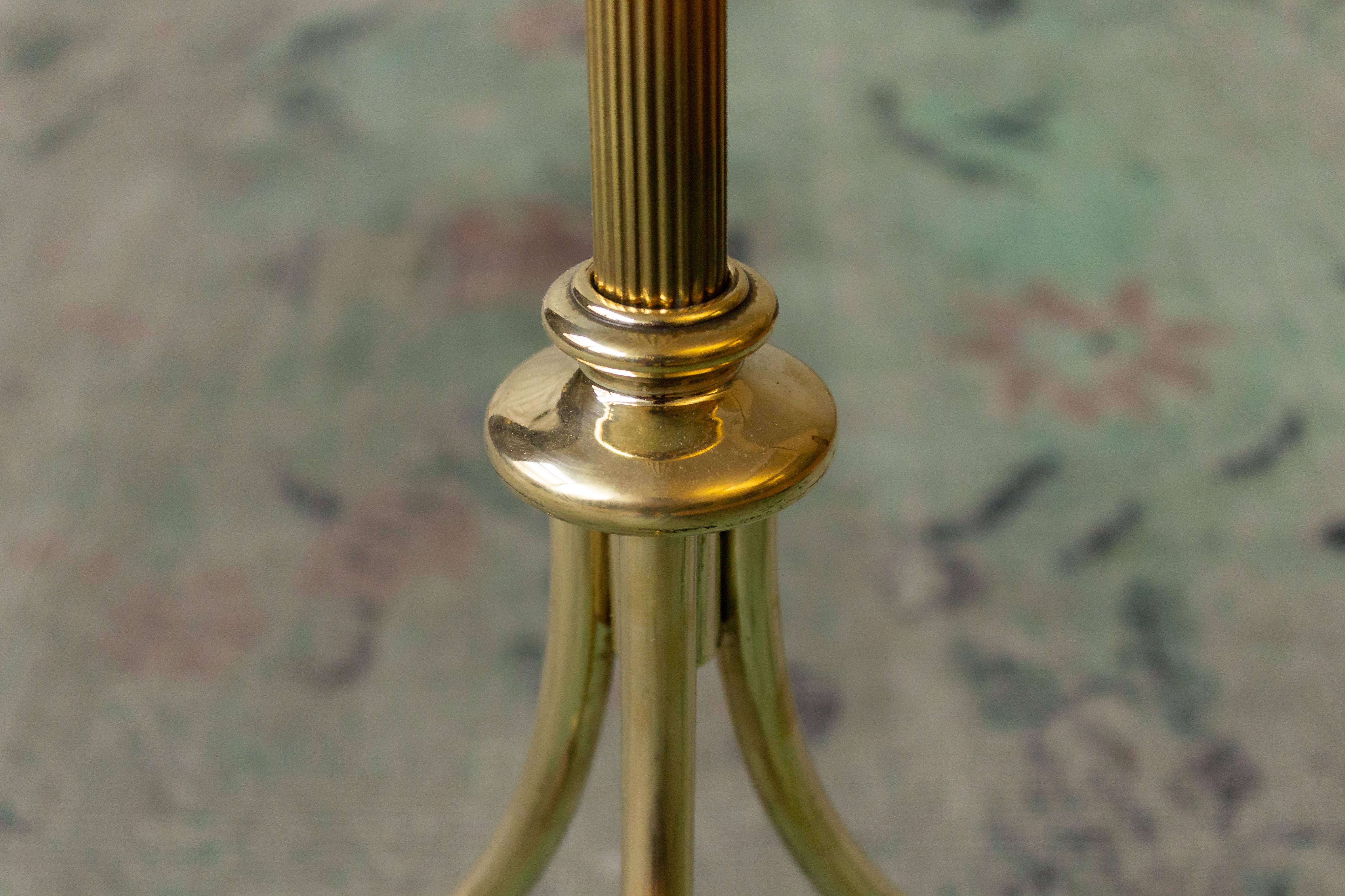Brass Floor Lamp by Maison Jansen 2