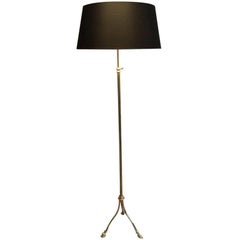 Brass Floor Lamp by Maison Jansen