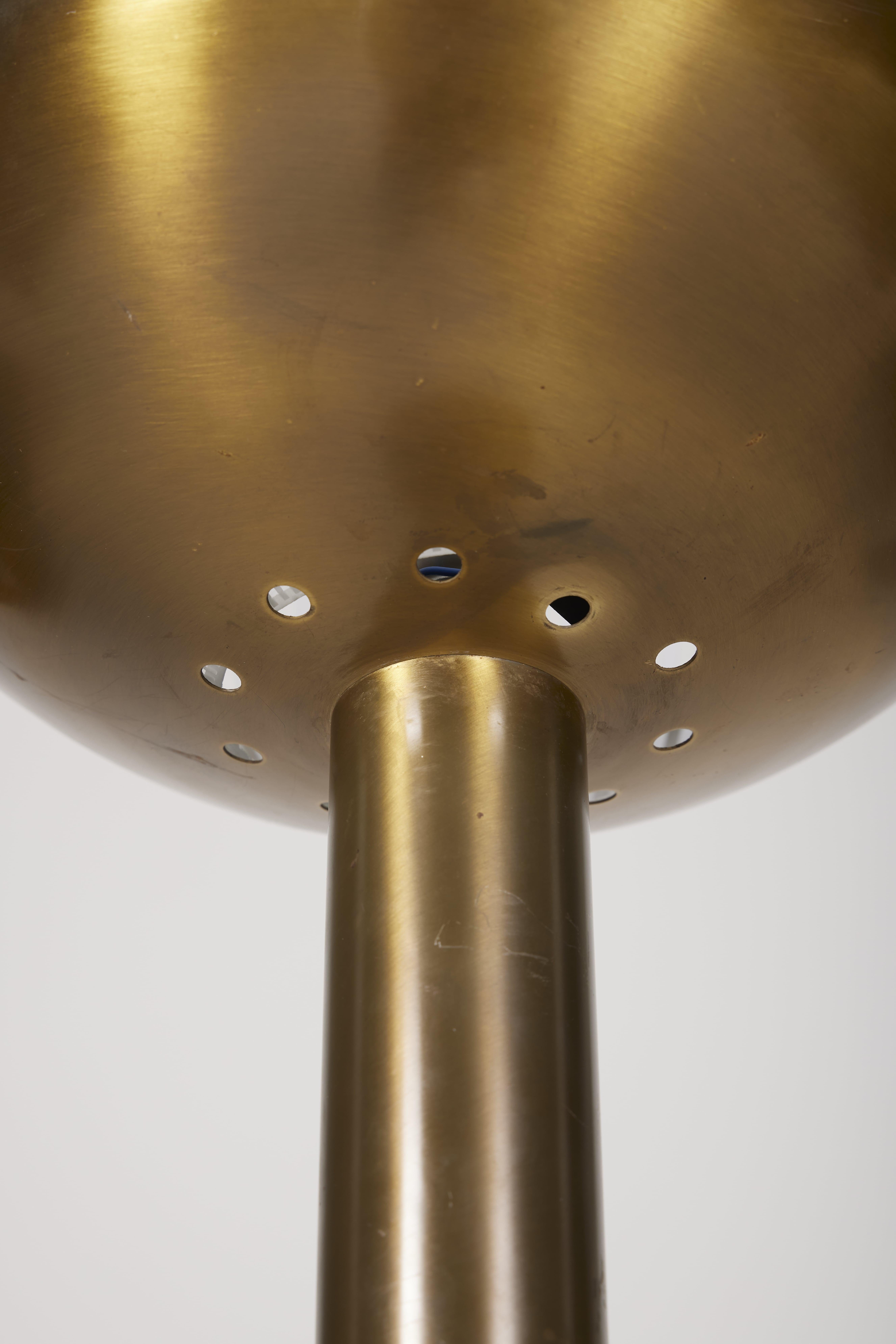 Brass floor lamp by Paolo Venini For Sale 2