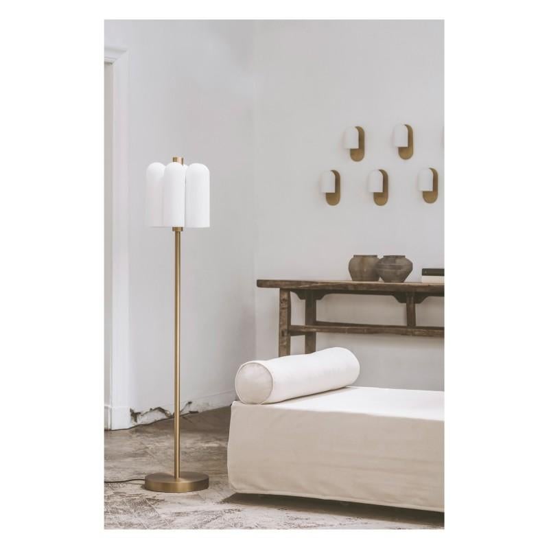 Polish Odyssey 6 Brass Floor Lamp by Schwung