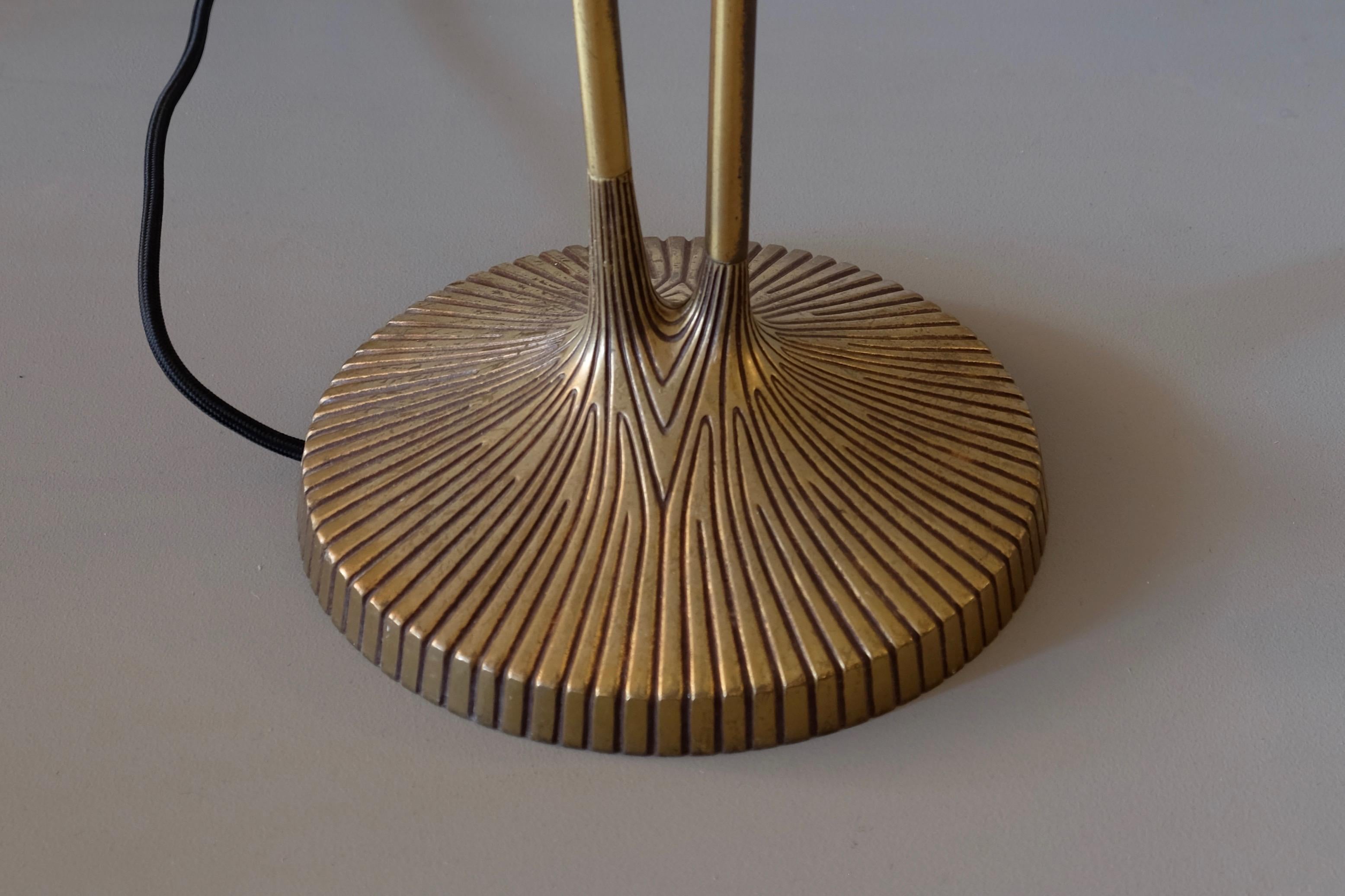 Brass Floor Lamp by Sonja Katzin for ASEA, Sweden, 1950s 1