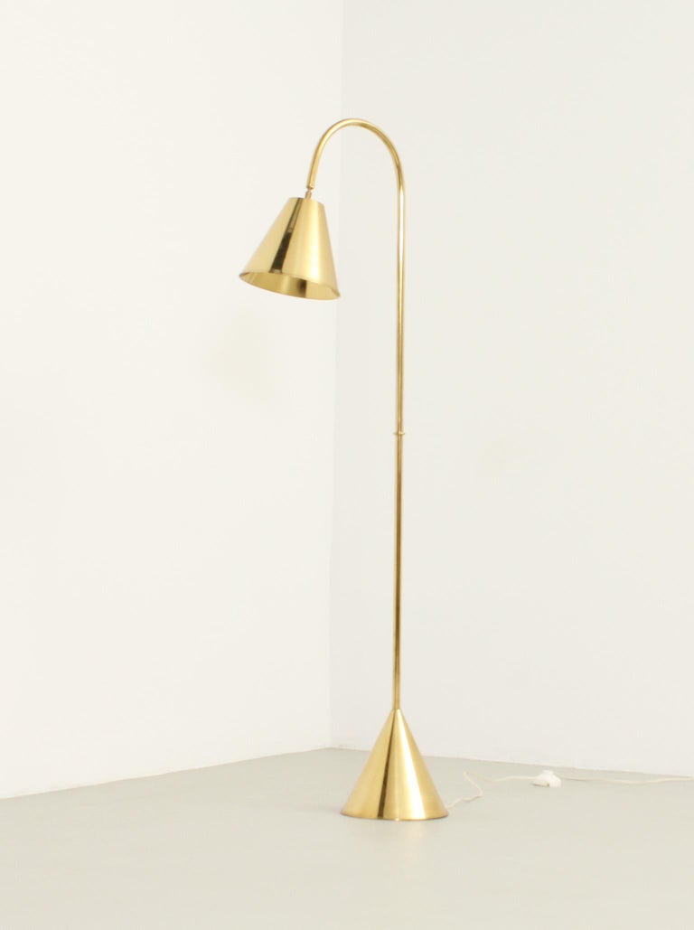Brass Floor Lamp by Valenti, Spain, 1950's For Sale at 1stDibs