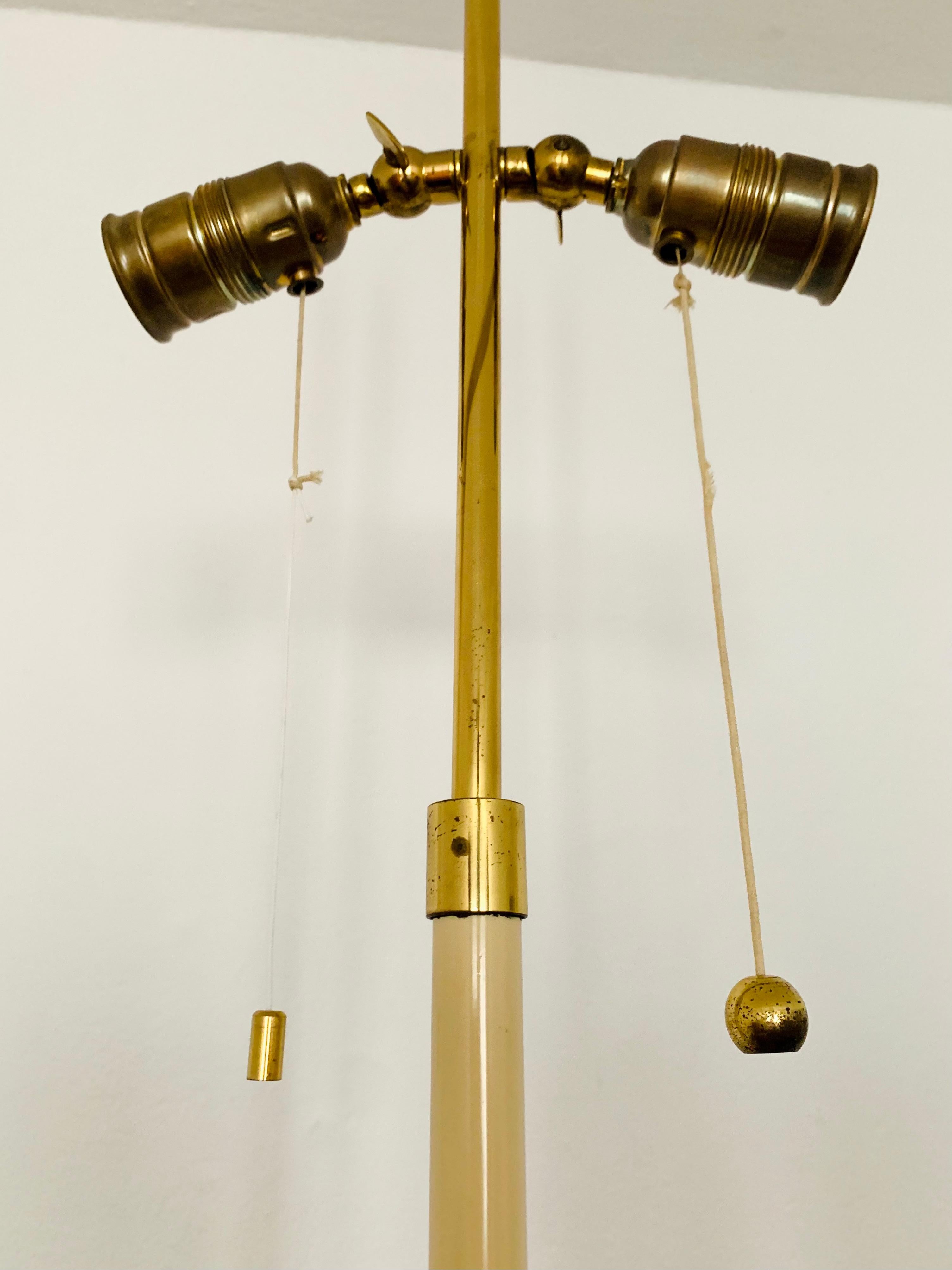 Brass Floor Lamp by Vereinigte Werkstätten For Sale 3