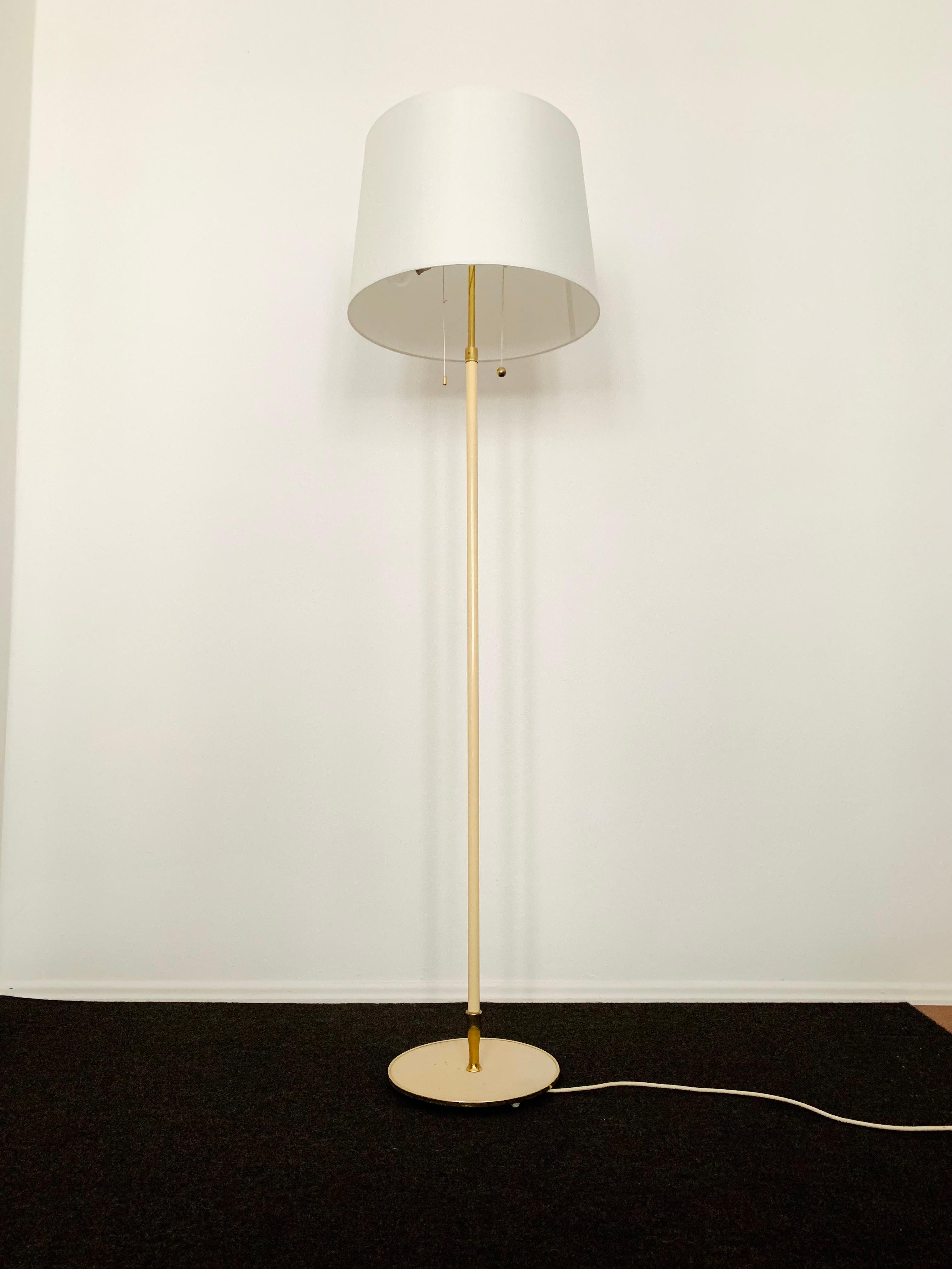 Brass Floor Lamp by Vereinigte Werkstätten In Good Condition For Sale In München, DE