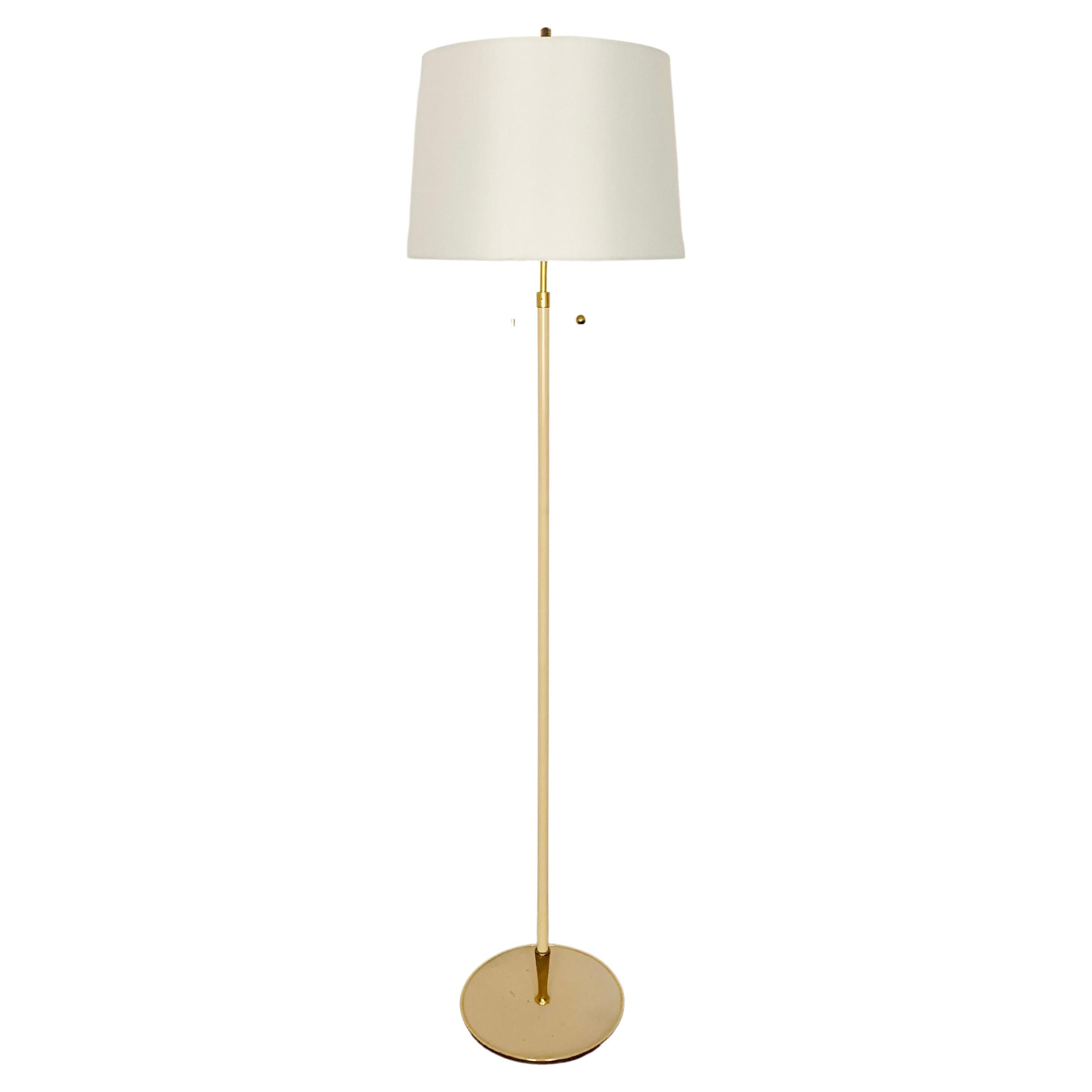 Brass Floor Lamp by Vereinigte Werkstätten For Sale