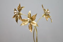 Brass Floor Lamp by Willy Daro Belgium, 1970s