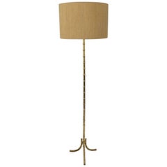 Brass Floor Lamp, circa 1960, France Brass Floor Lamp, circa 1960, France
